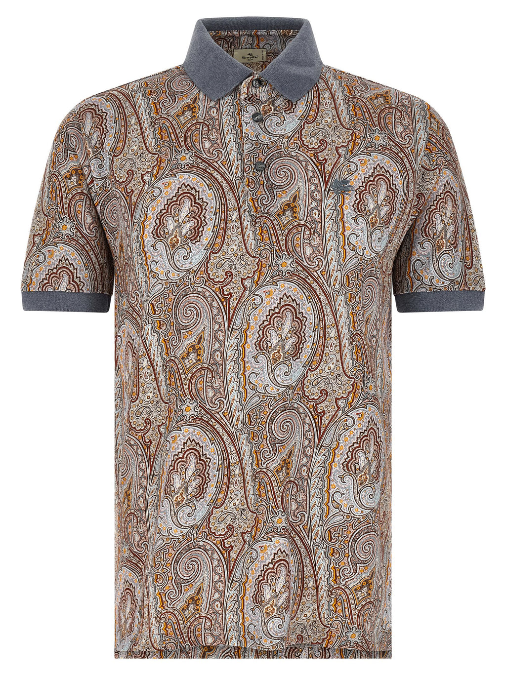 Etro Multicolor Cotton Polo Shirt
