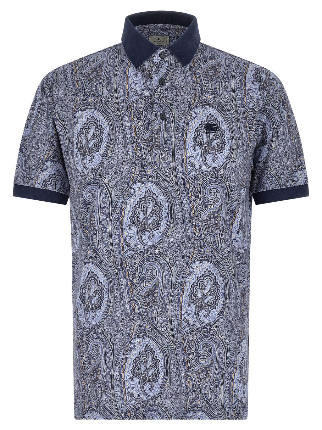 Etro Blue Cotton Polo Shirt