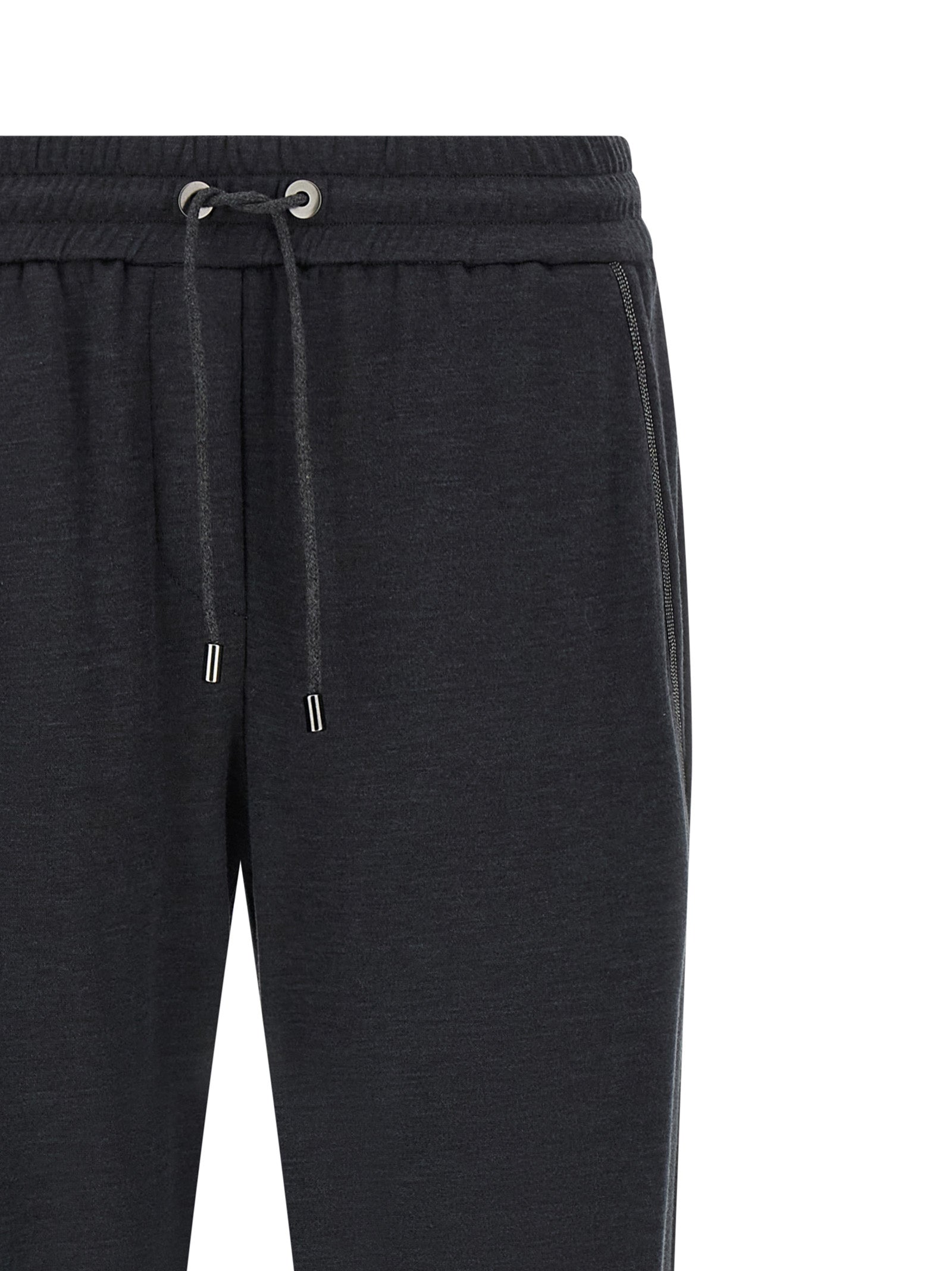 Brunello Cucinelli Gray Cotton Joggers (Workout Pants)