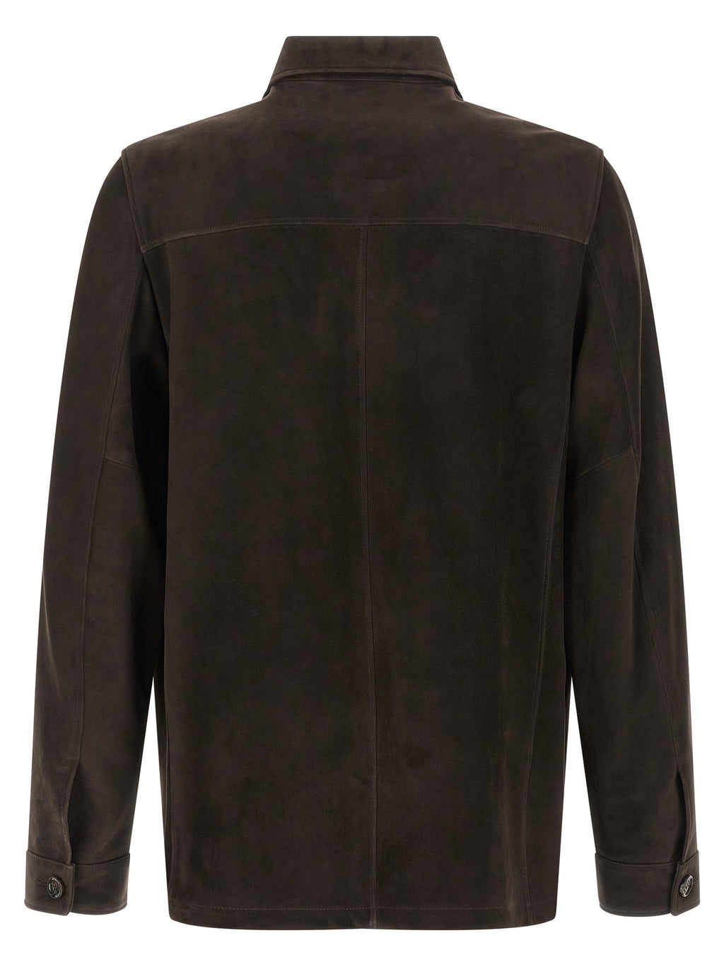 MooRER Brown Lamb Leather Leather Jacket