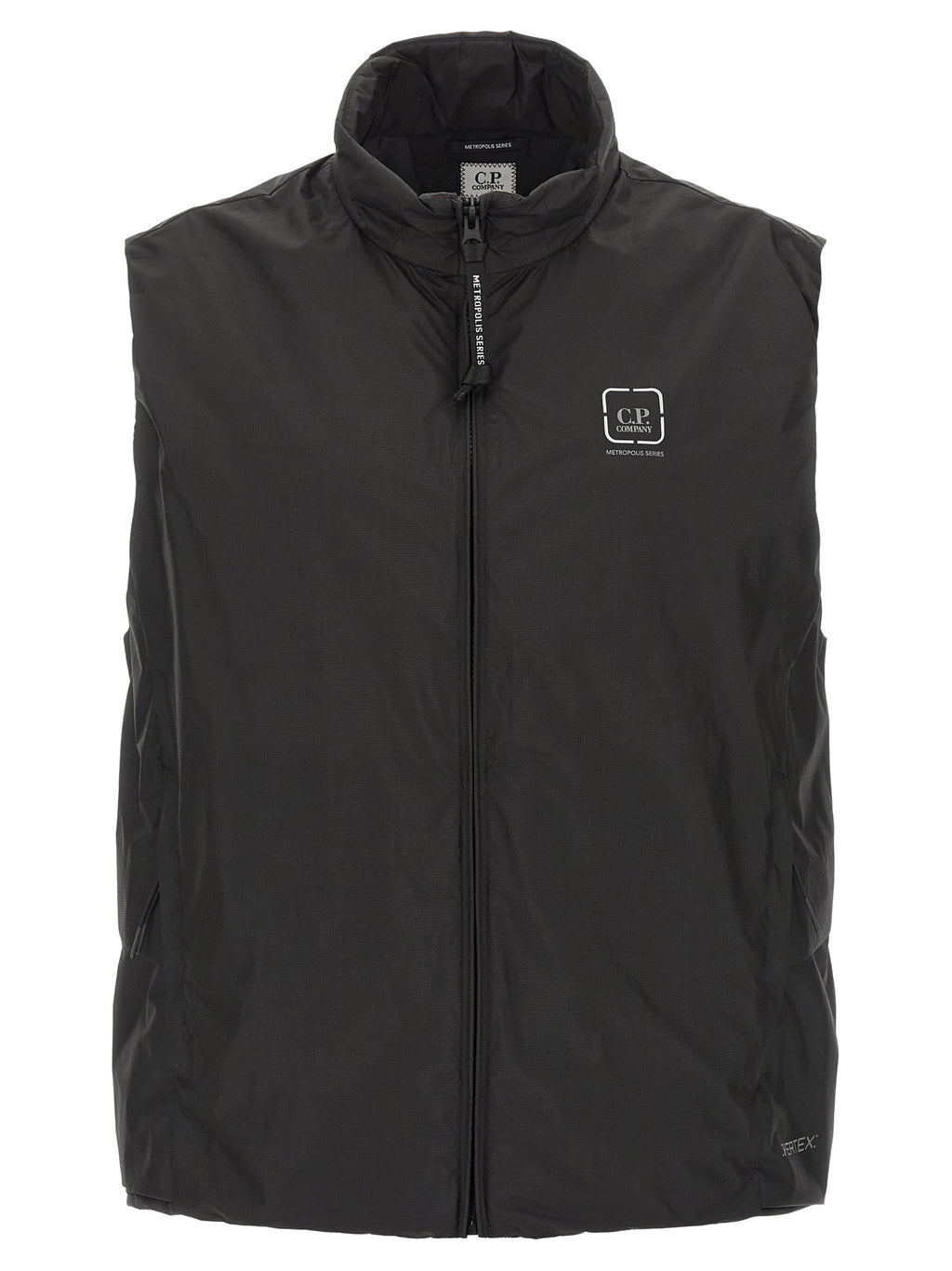 C.P. Company Black Polyamide Sleeveless Jacket