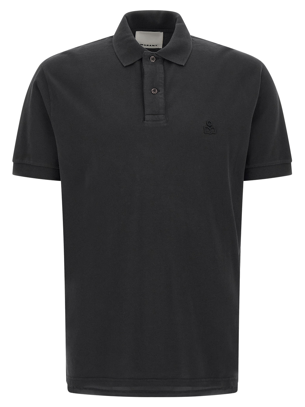 Isabel Marant Black Cotton Polo Shirt