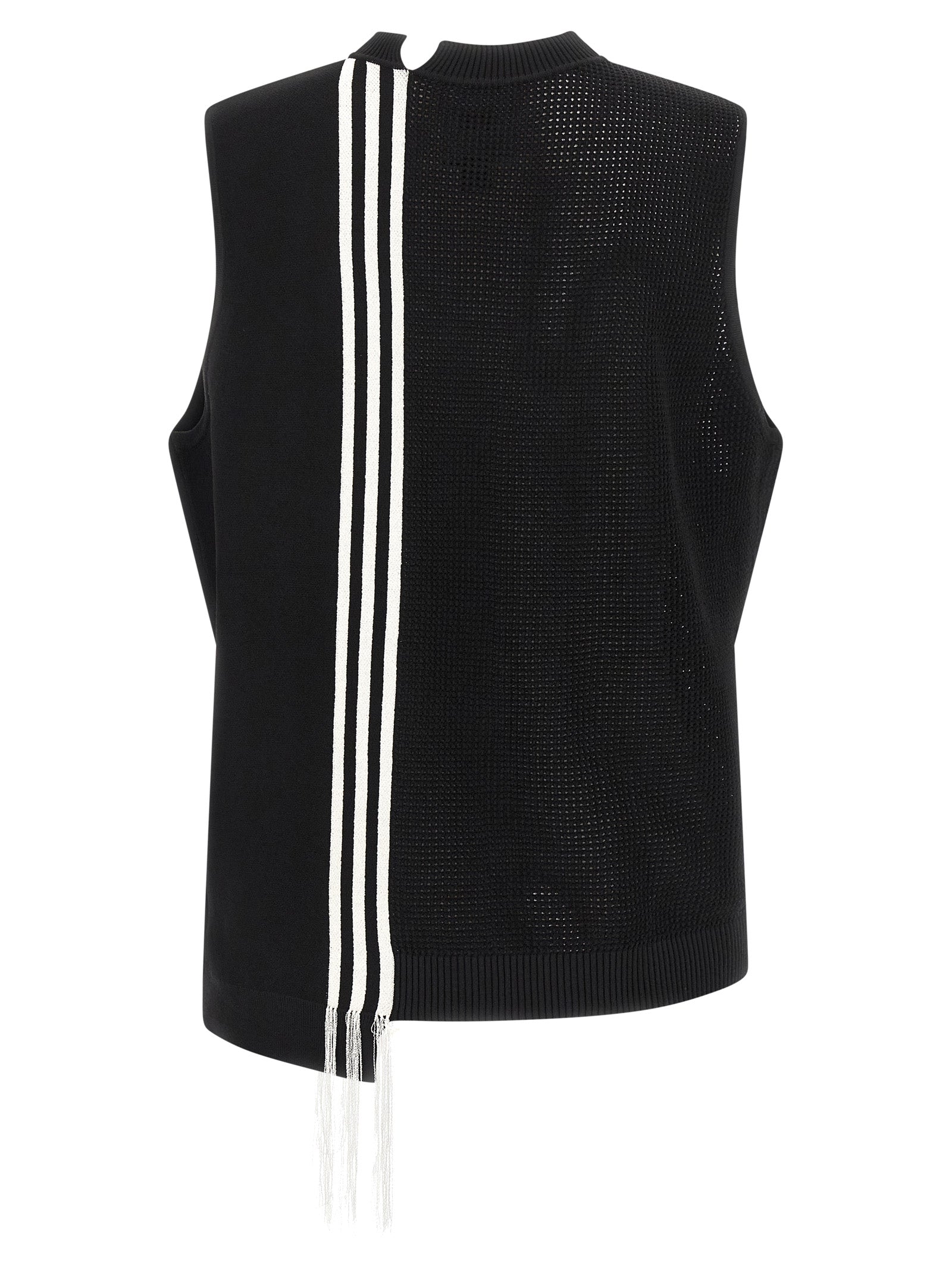 Y-3 Black Rayon Sleeveless Jacket