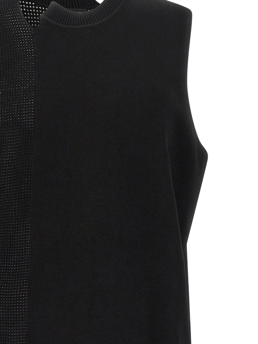 Y-3 Black Rayon Sleeveless Jacket