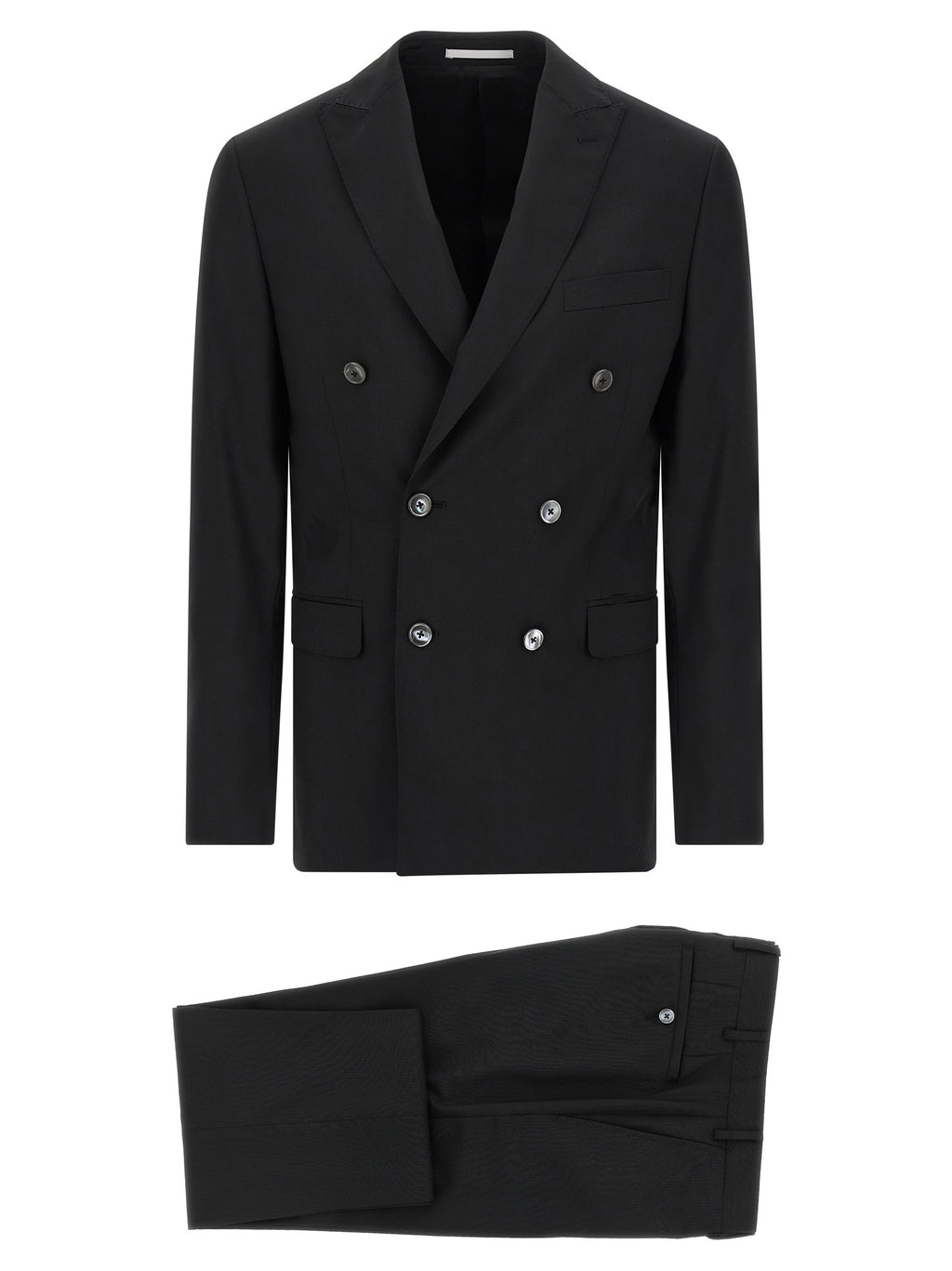 Pal Zileri Black Wool Two-Piece Suit
