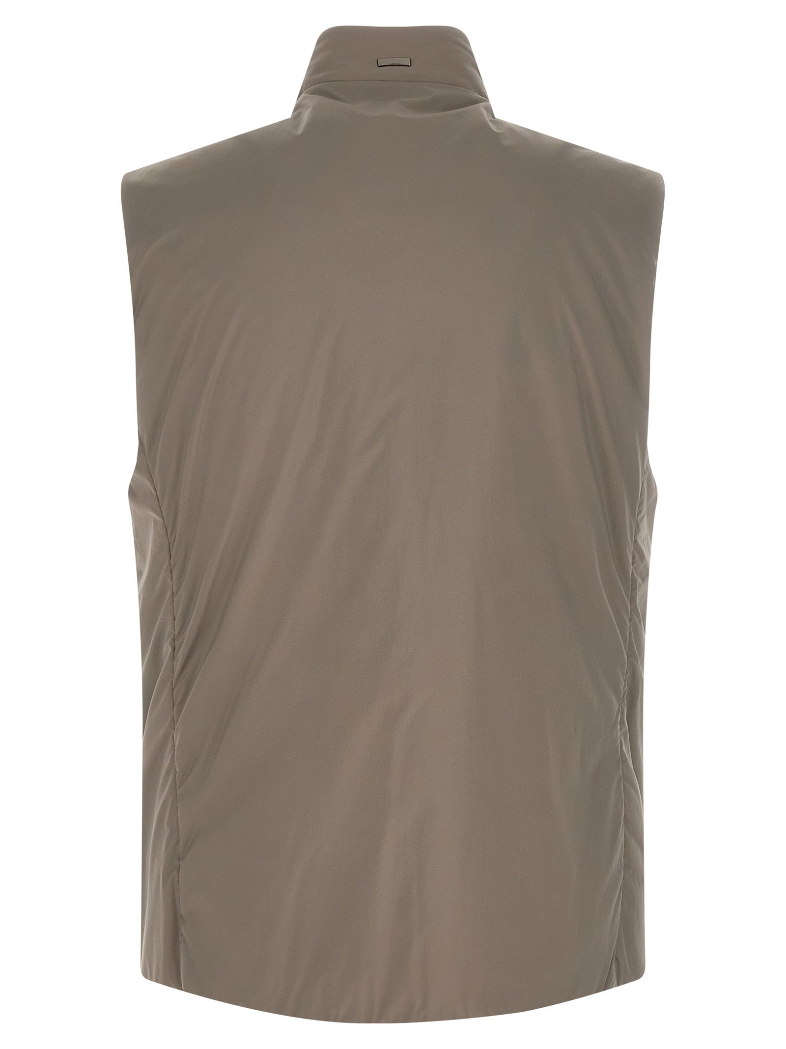 Herno Gray Polyamide Sleeveless Jacket