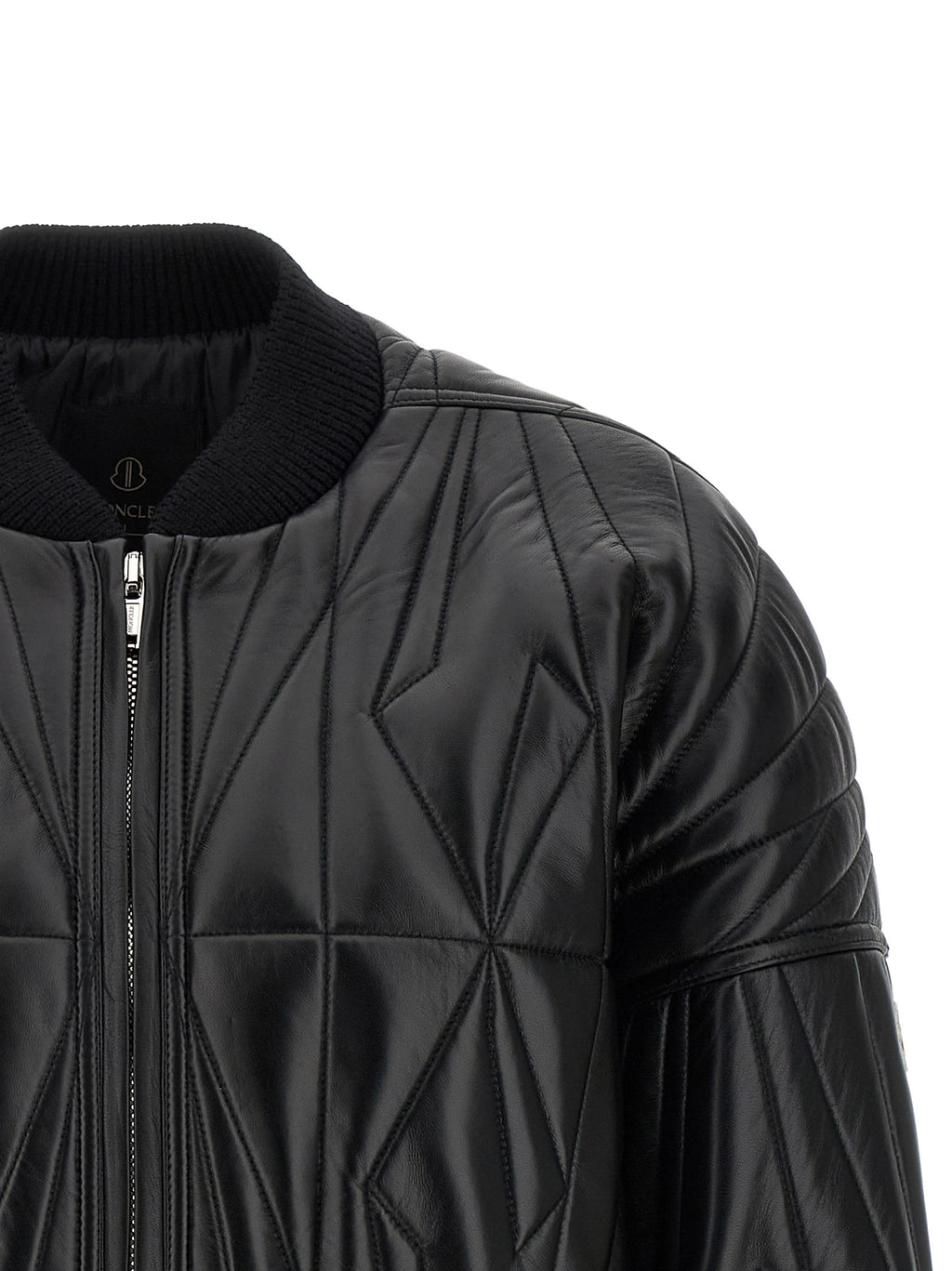 Rick Owens Black Lamb Leather Leather Jacket