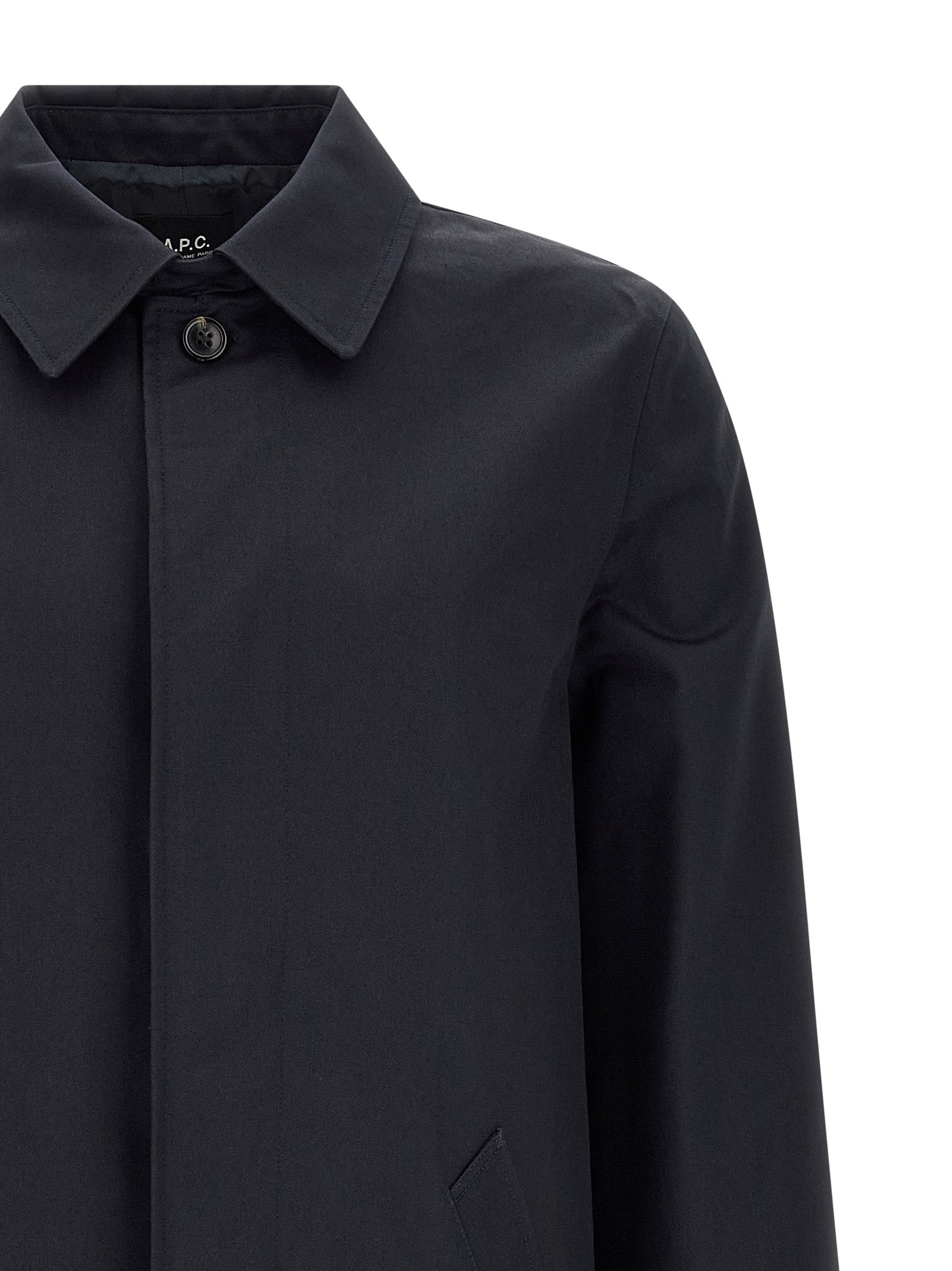 A.P.C. Blue Cotton Coat