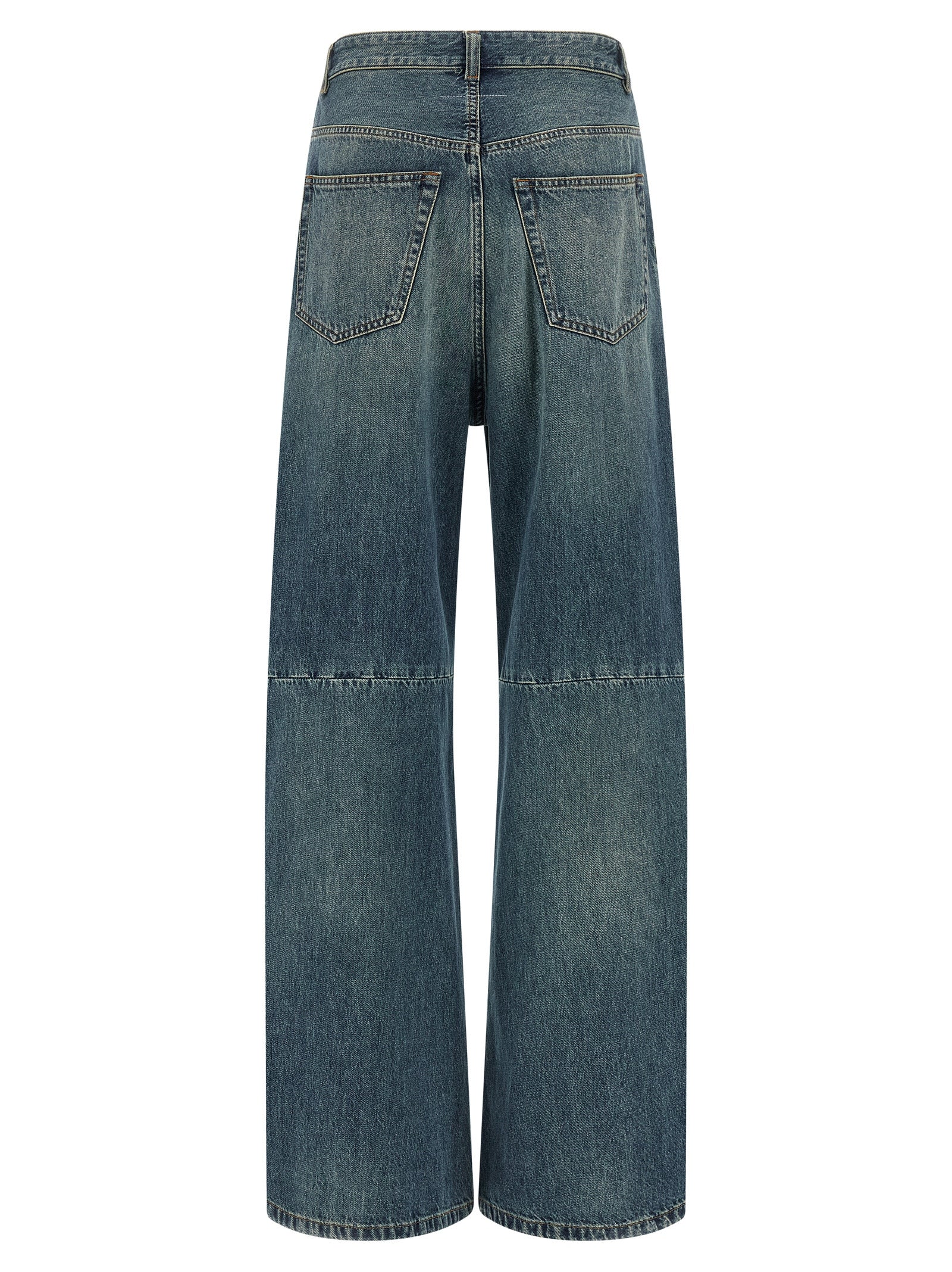MM6 Maison Margiela Blue Cotton Jeans Denim