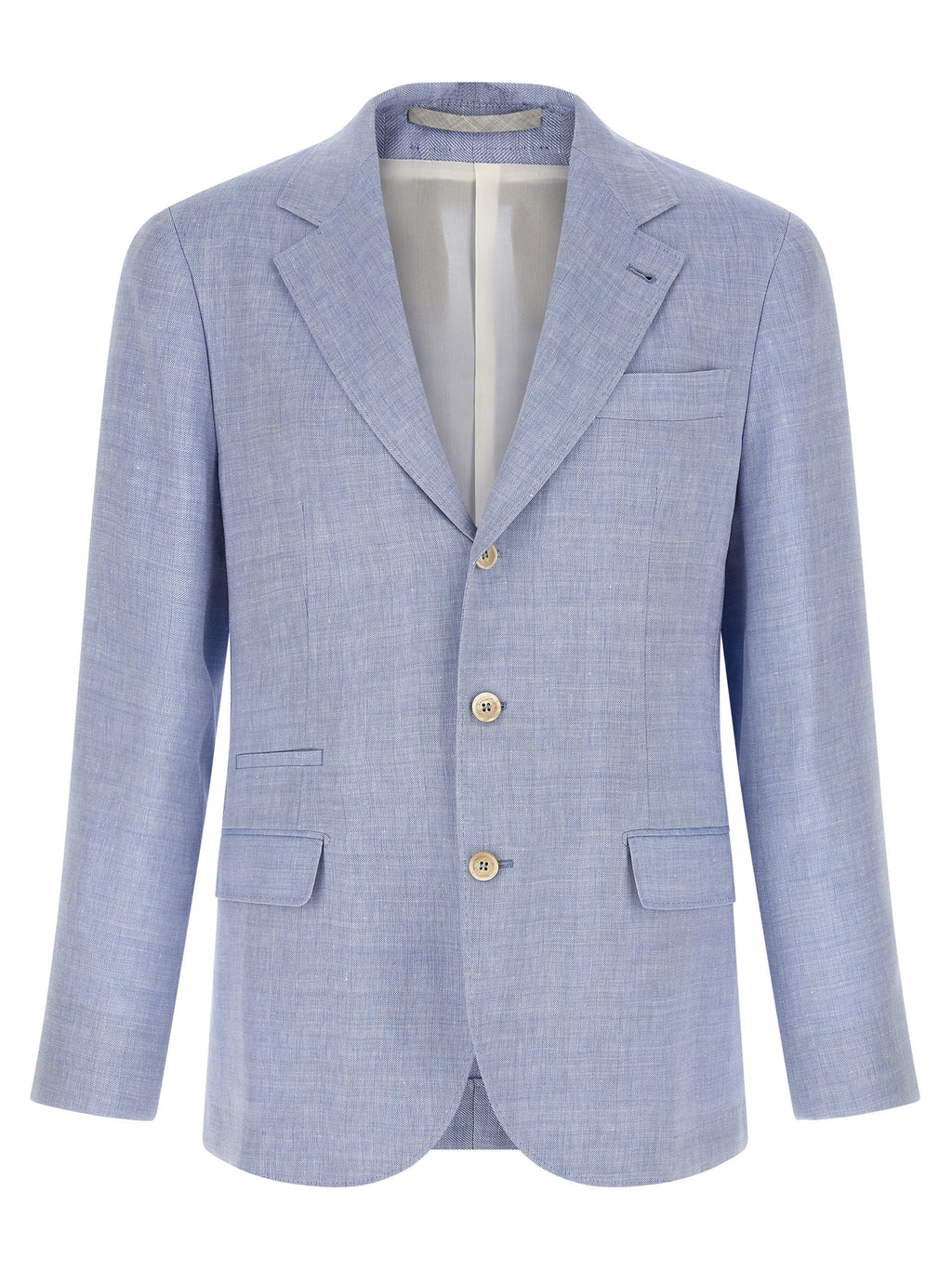 Brunello Cucinelli Blue Linen Blazer