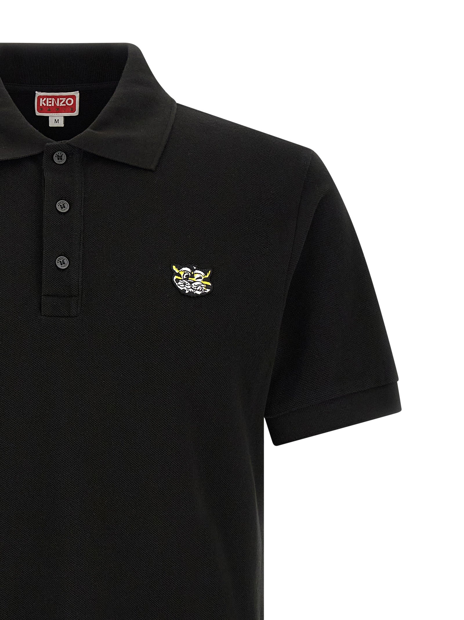 Kenzo Black Cotton Polo Shirt