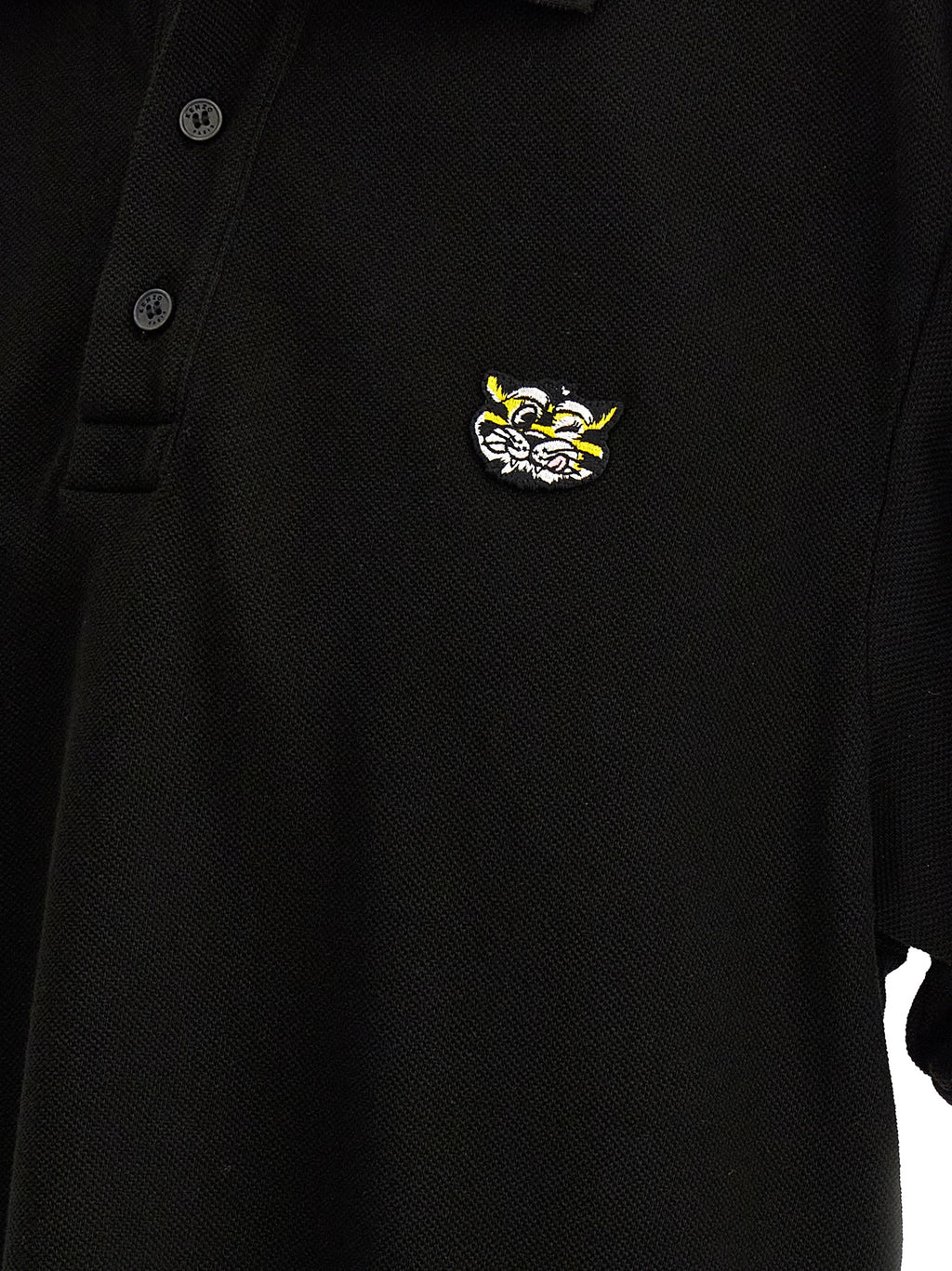 Kenzo Black Cotton Polo Shirt