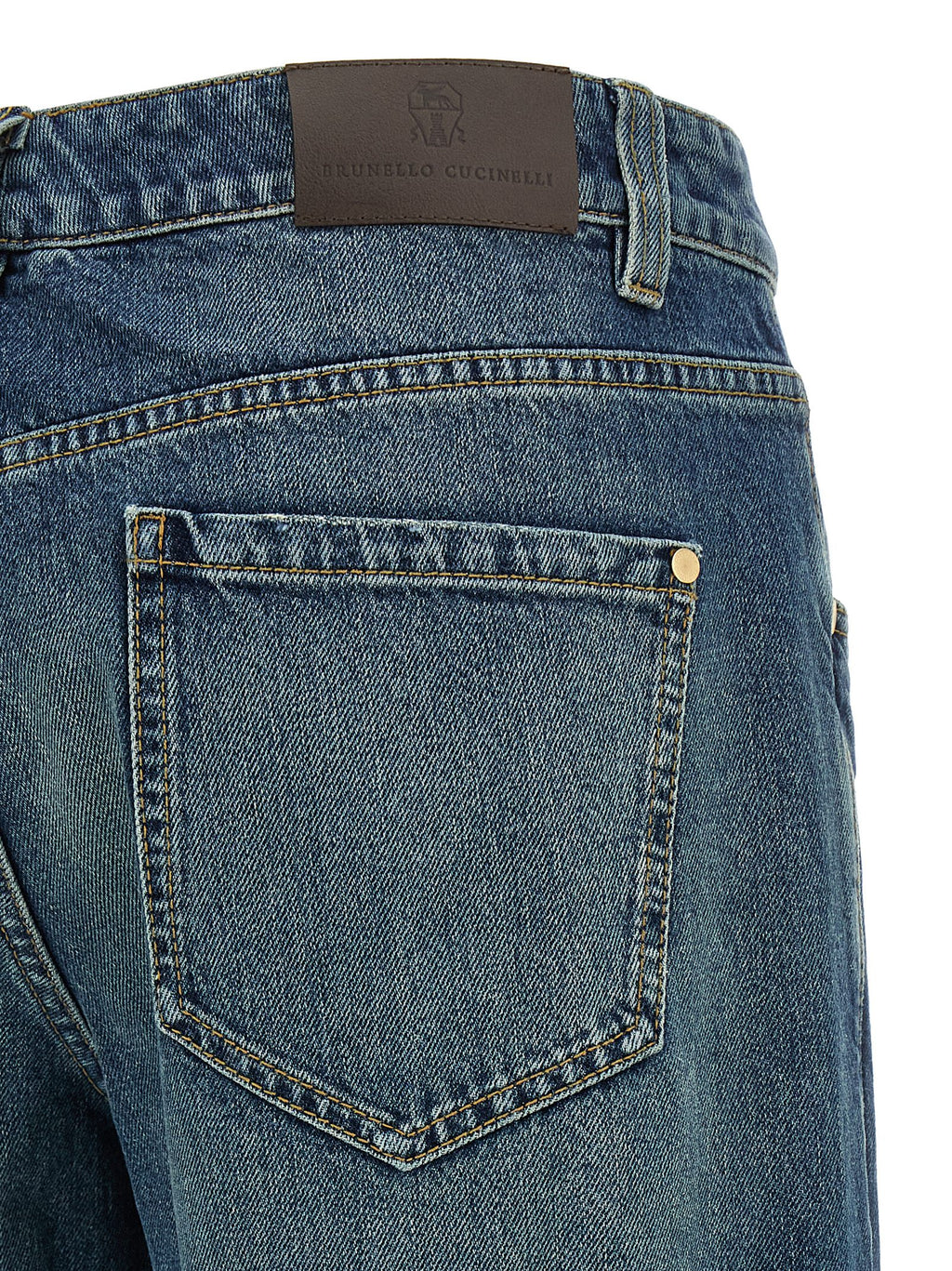 Brunello Cucinelli Blue Designer Fashion side view