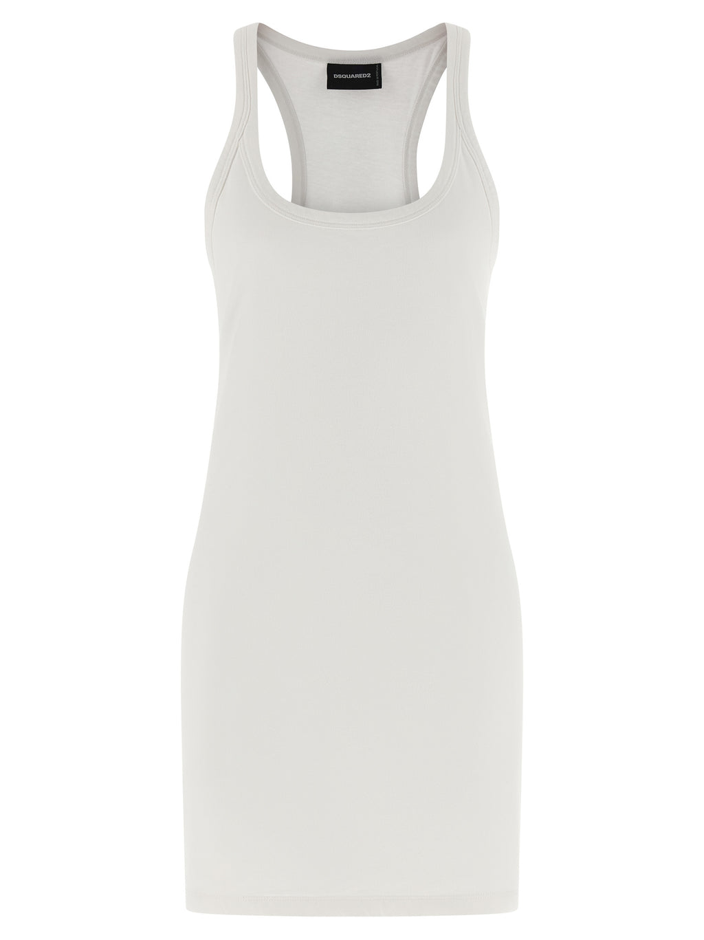 Dsquared² White Cotton Short Dress