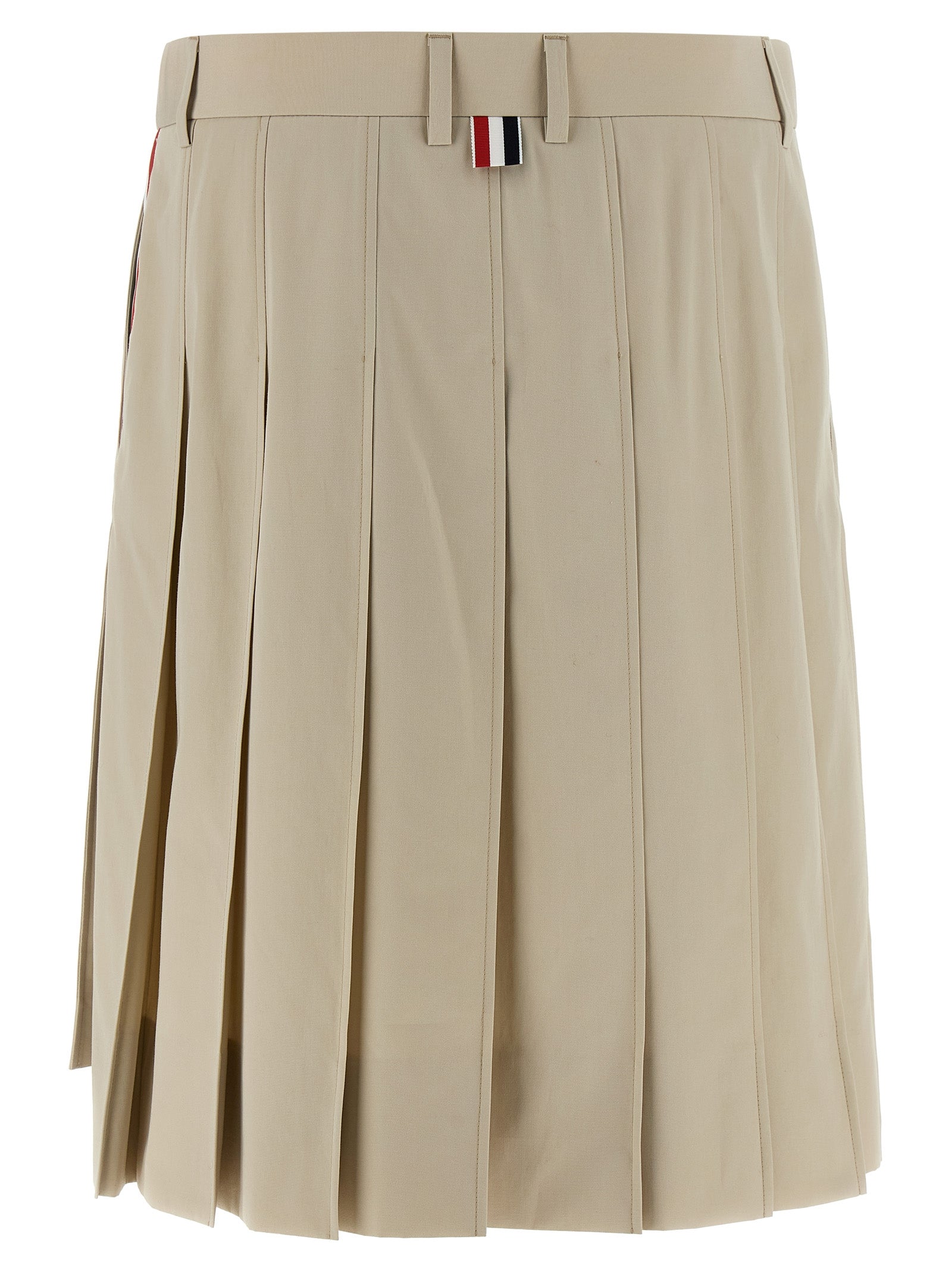 Thom Browne Beige Cotton Long Skirt