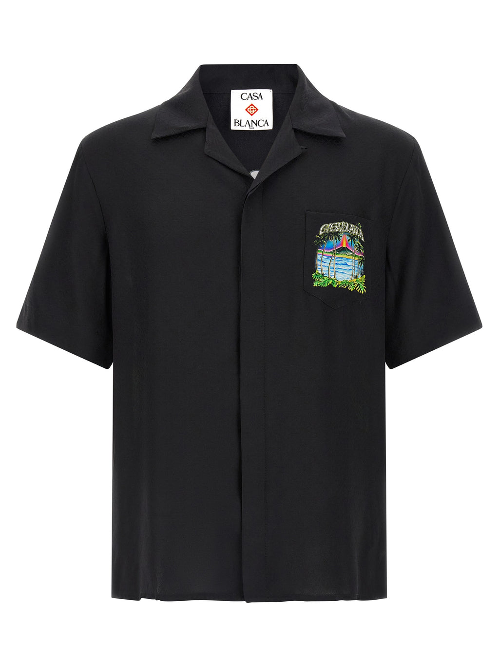 Casablanca Black Silk Blouse