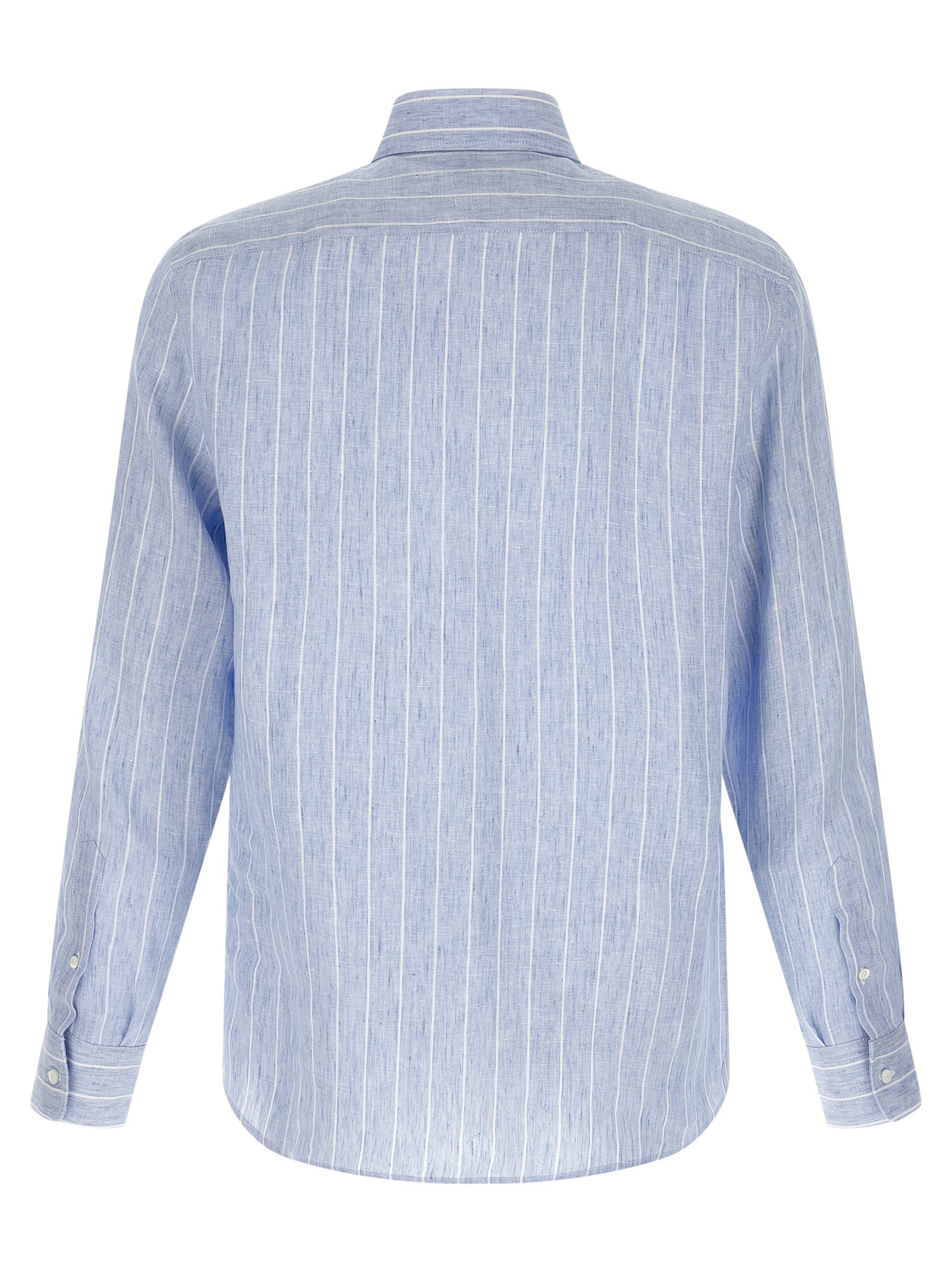 Brunello Cucinelli Blue Linen Blouse