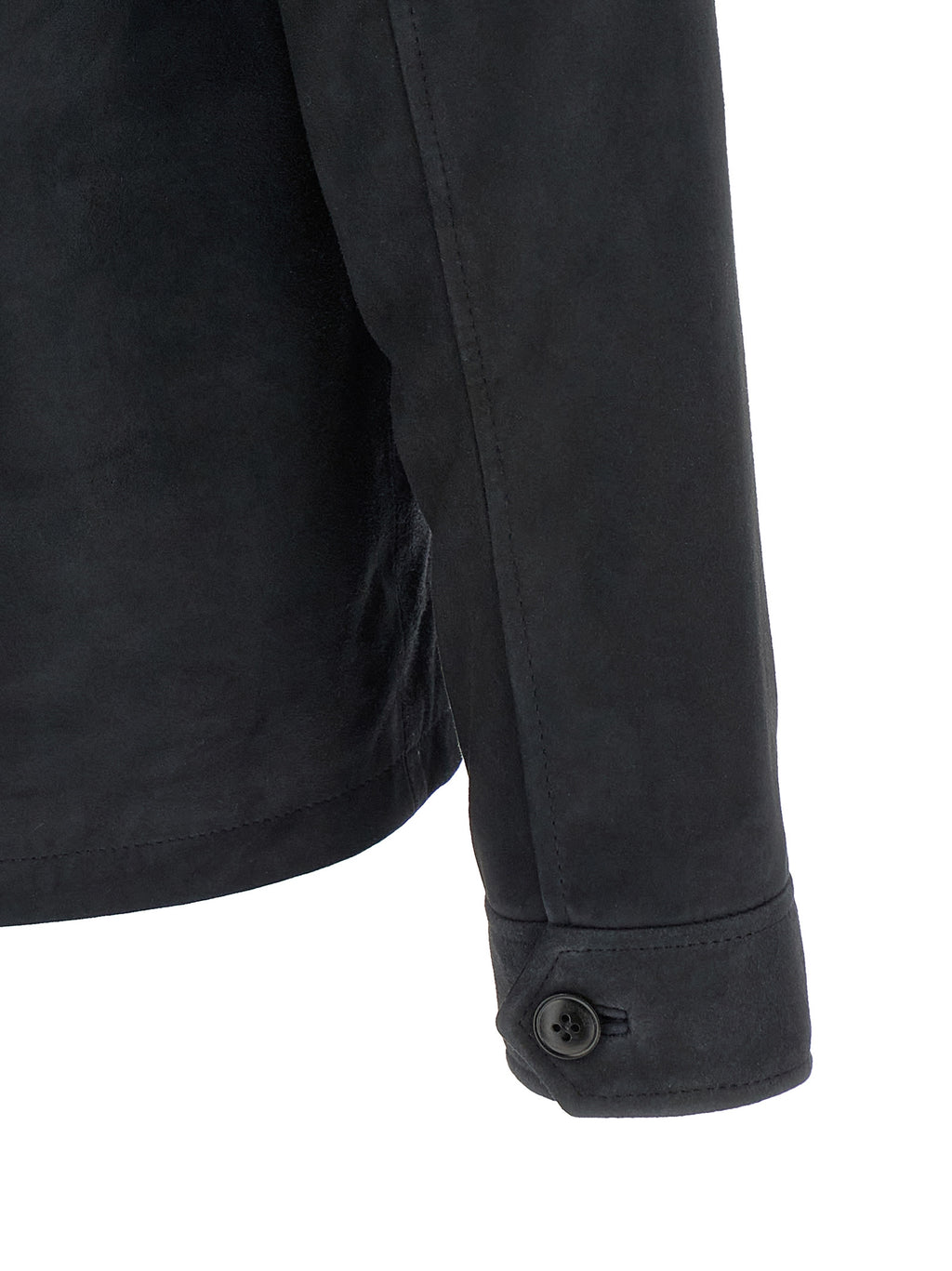 Pal Zileri Blue Leather Leather Jacket