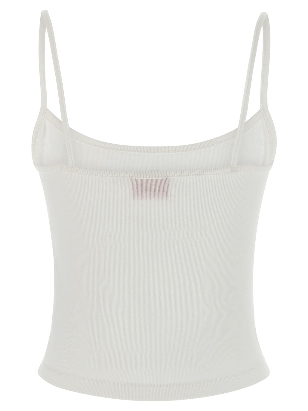 Diesel White Cotton Tank Tops