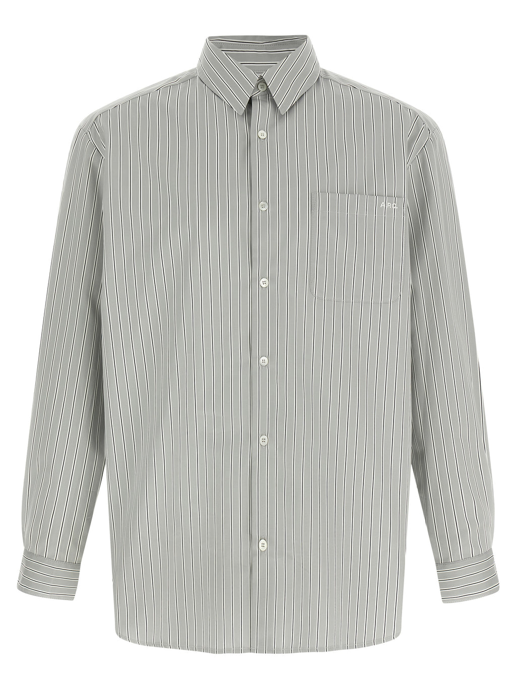 A.P.C. Gray Cotton Blouse