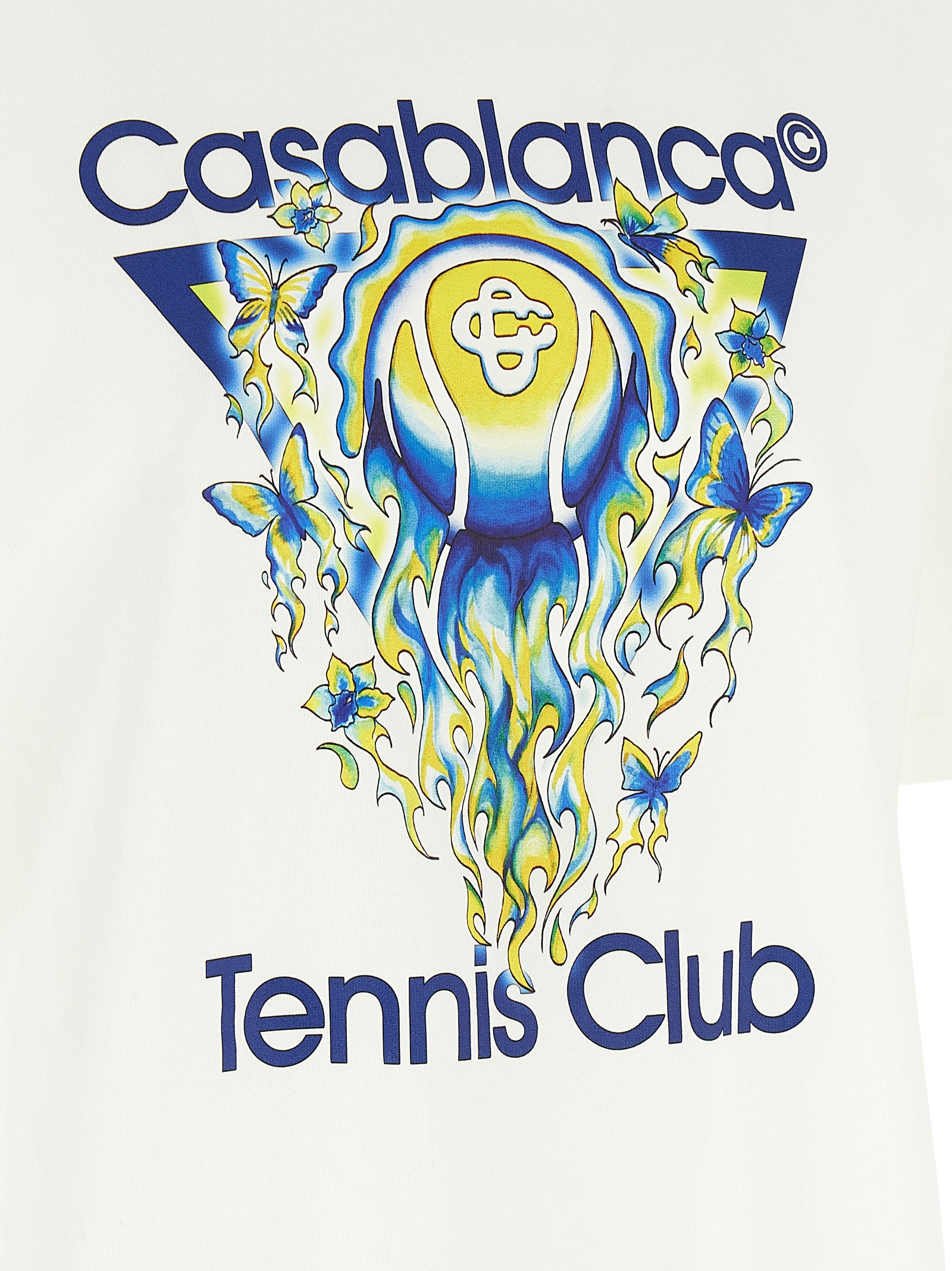Casablanca White Organic Cotton T-Shirt