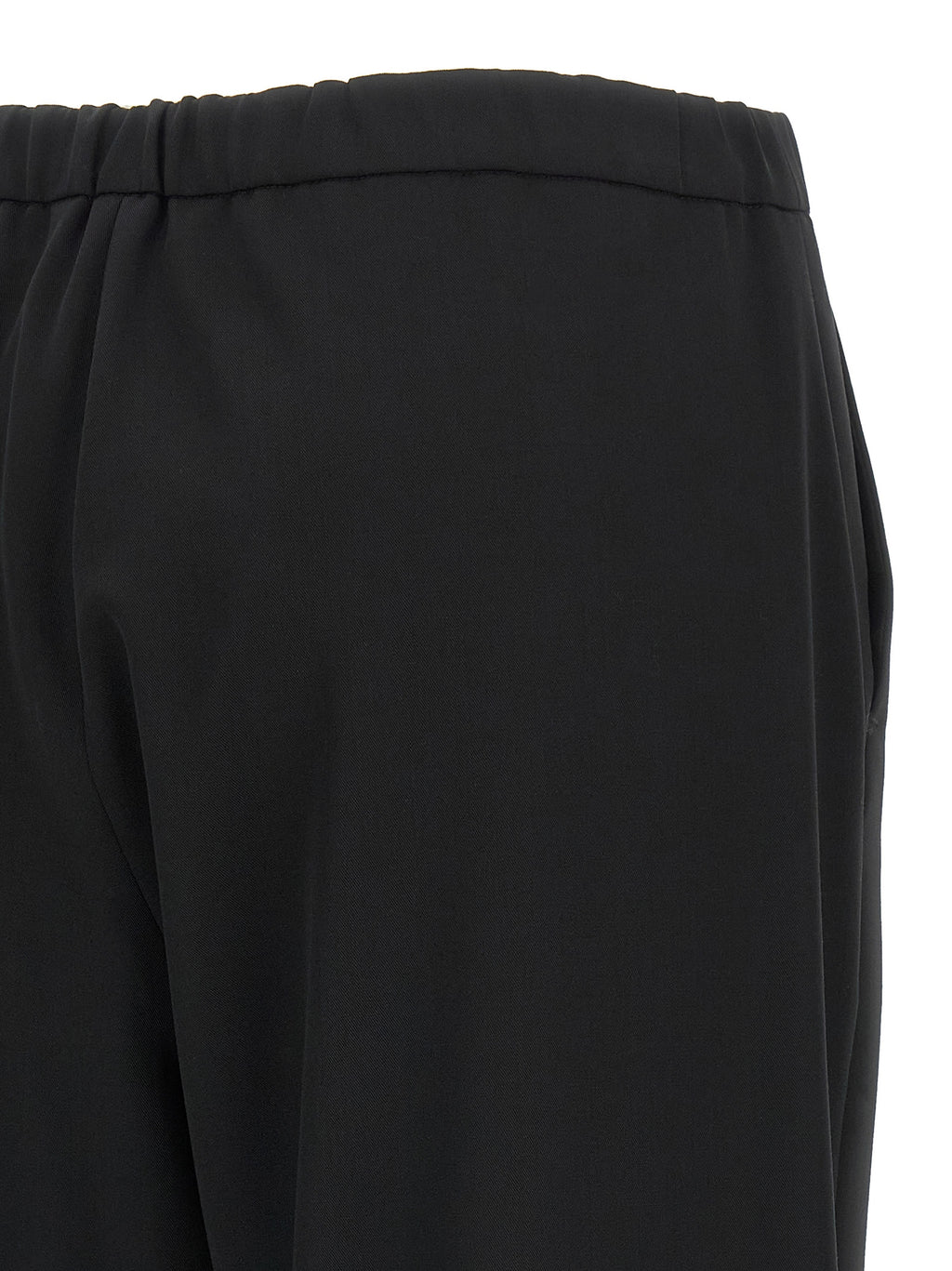 'S Max Mara Black Virgin Wool Joggers (Workout Pants)