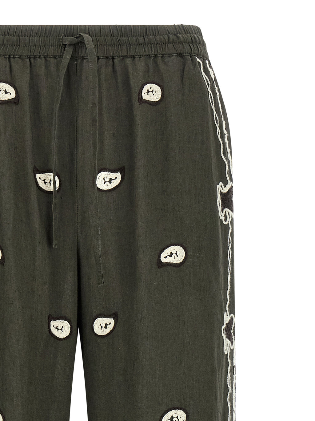 P.A.R.O.S.H. Bicolor Linen Casual Pants