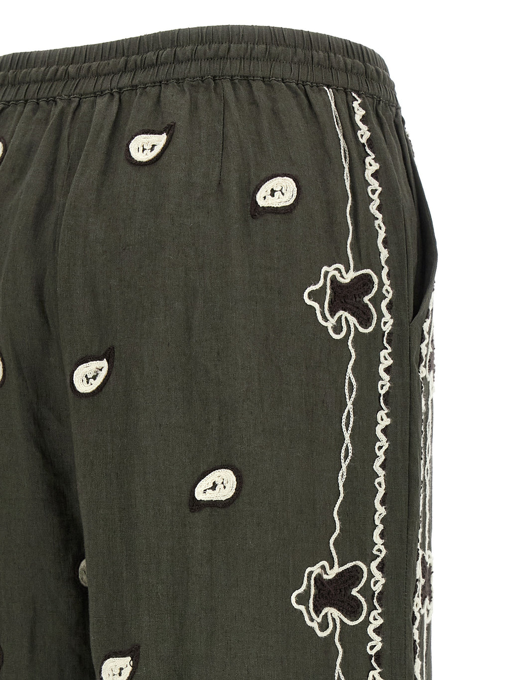P.A.R.O.S.H. Bicolor Linen Casual Pants