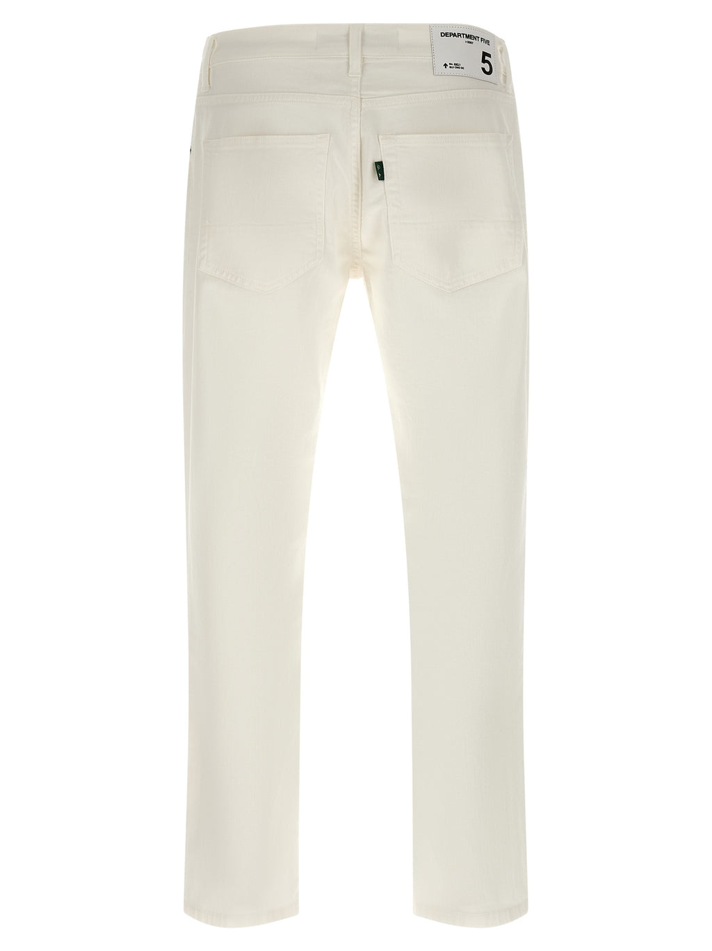 Department 5 White Cotton Straight-Leg Jeans