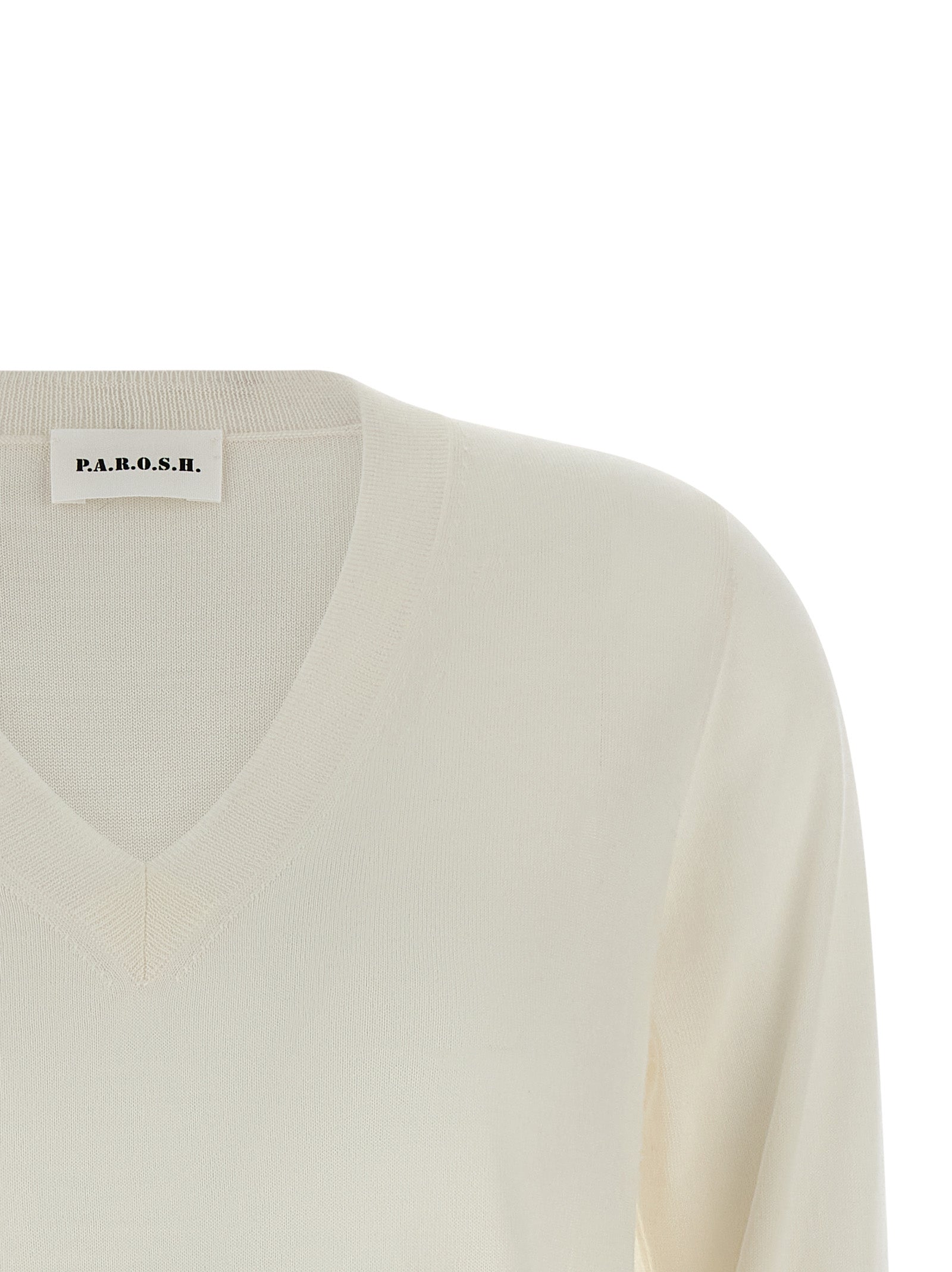 P.A.R.O.S.H. White Wool Cardigan