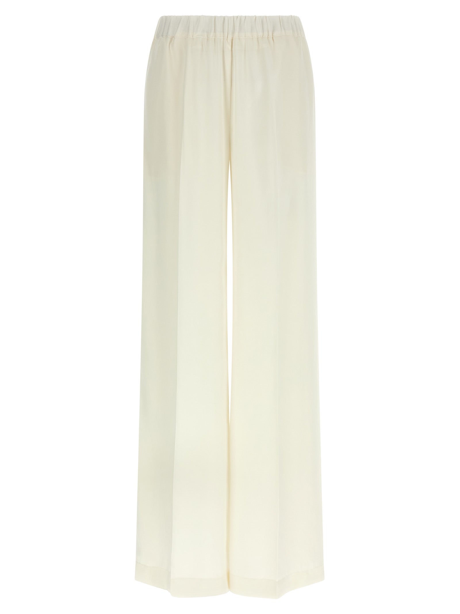 P.A.R.O.S.H. White Polyester Casual Pants