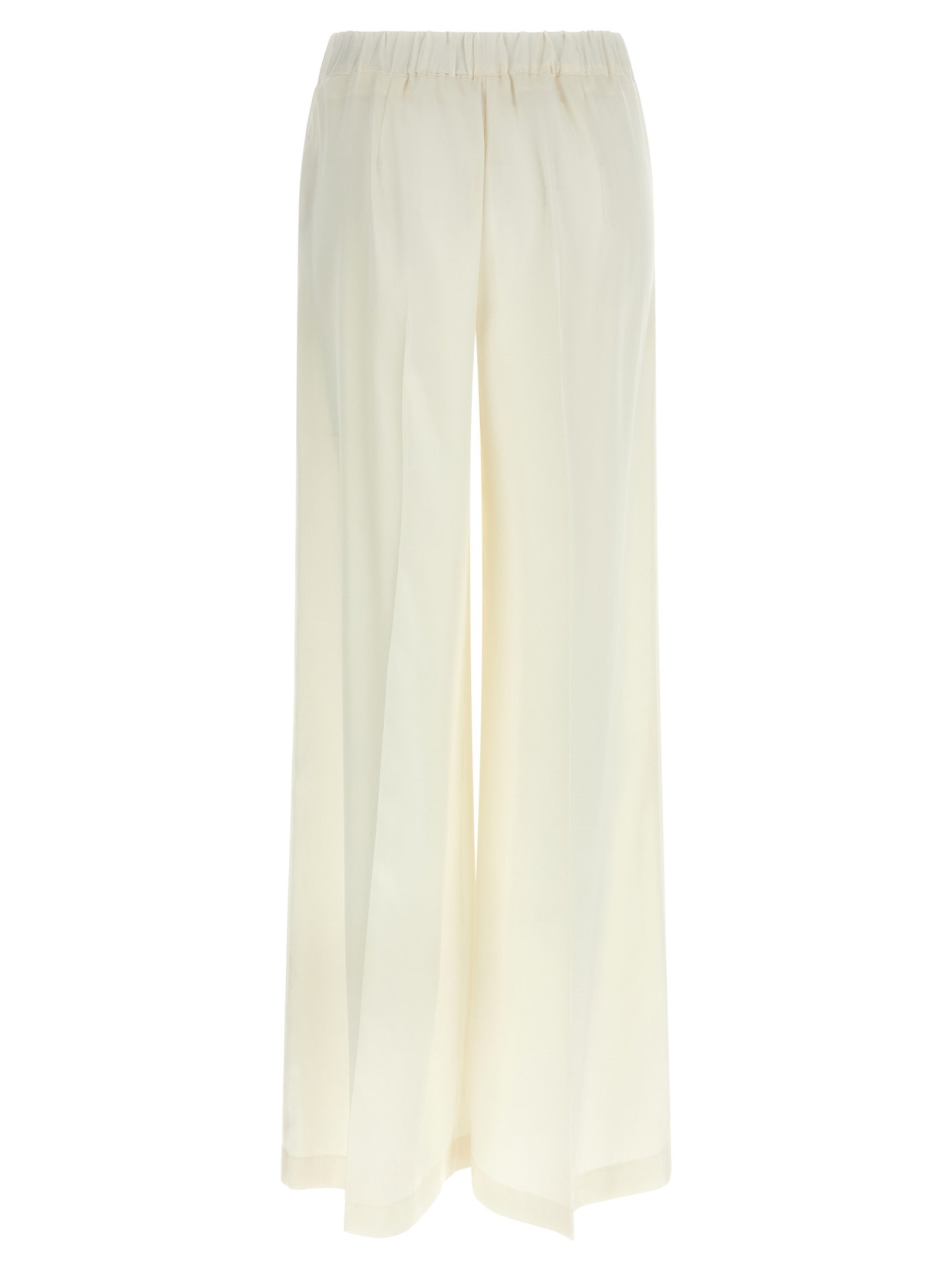 P.A.R.O.S.H. White Polyester Casual Pants