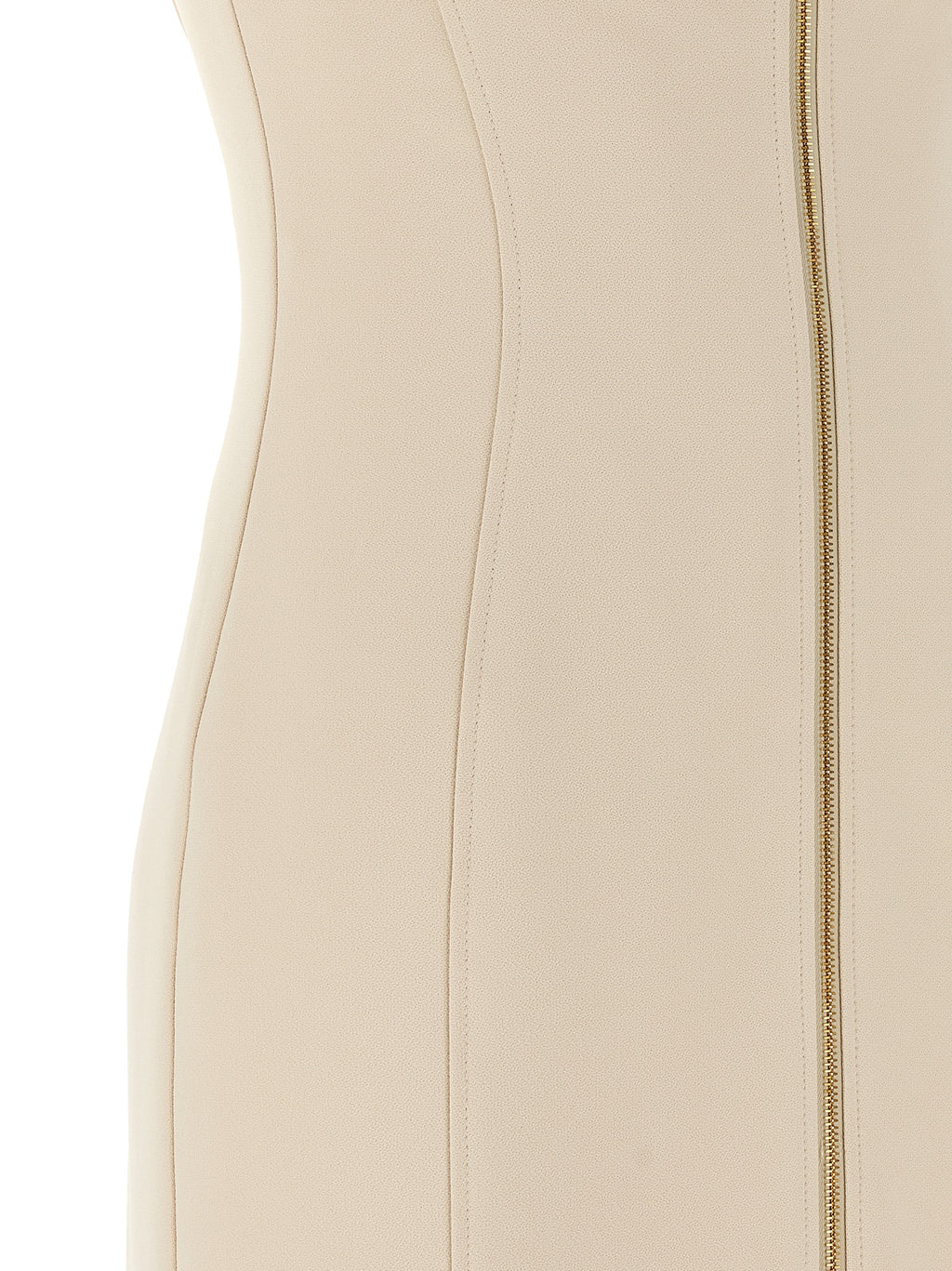 Elisabetta Franchi Beige Polyester Midi Dress