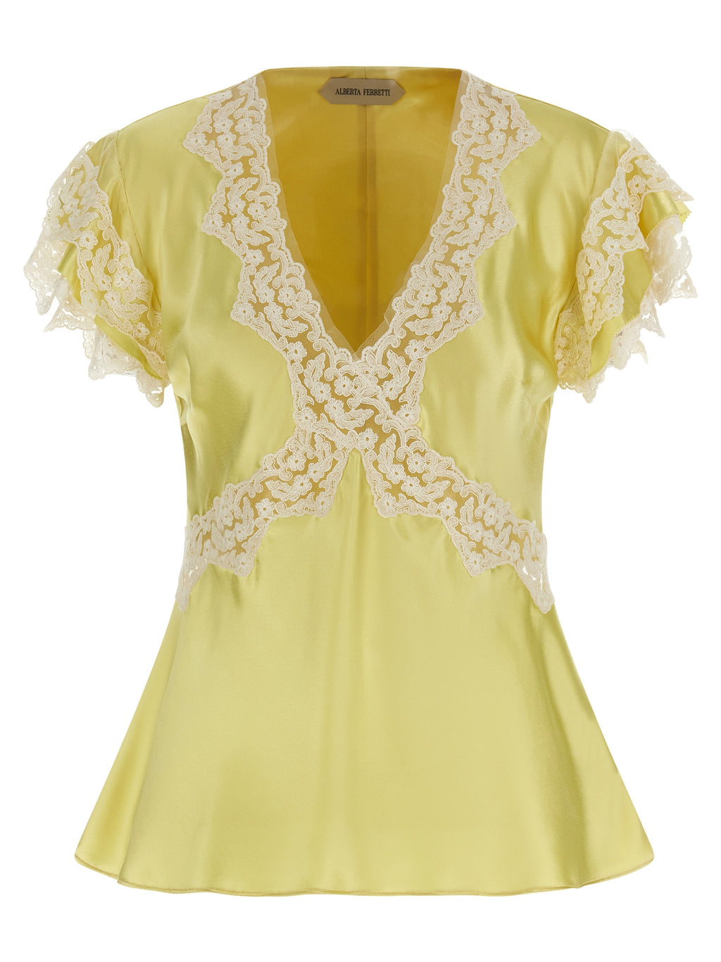 Alberta Ferretti Bicolor Viscose Tank Tops