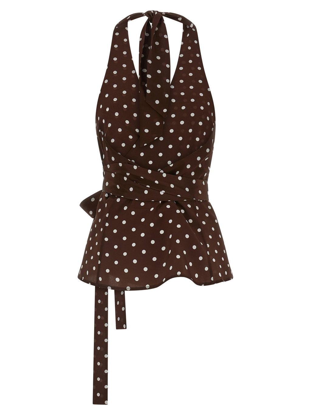 P.A.R.O.S.H. Brown Silk Tank Tops