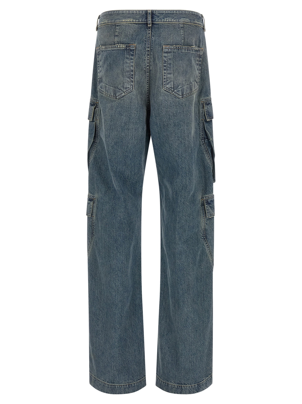 DRKSHDW Blue Cotton Cargo Pants