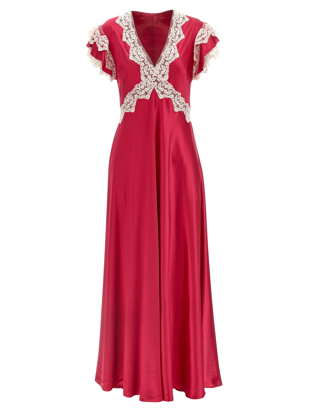 Alberta Ferretti Fuchsia Viscose Long Dress