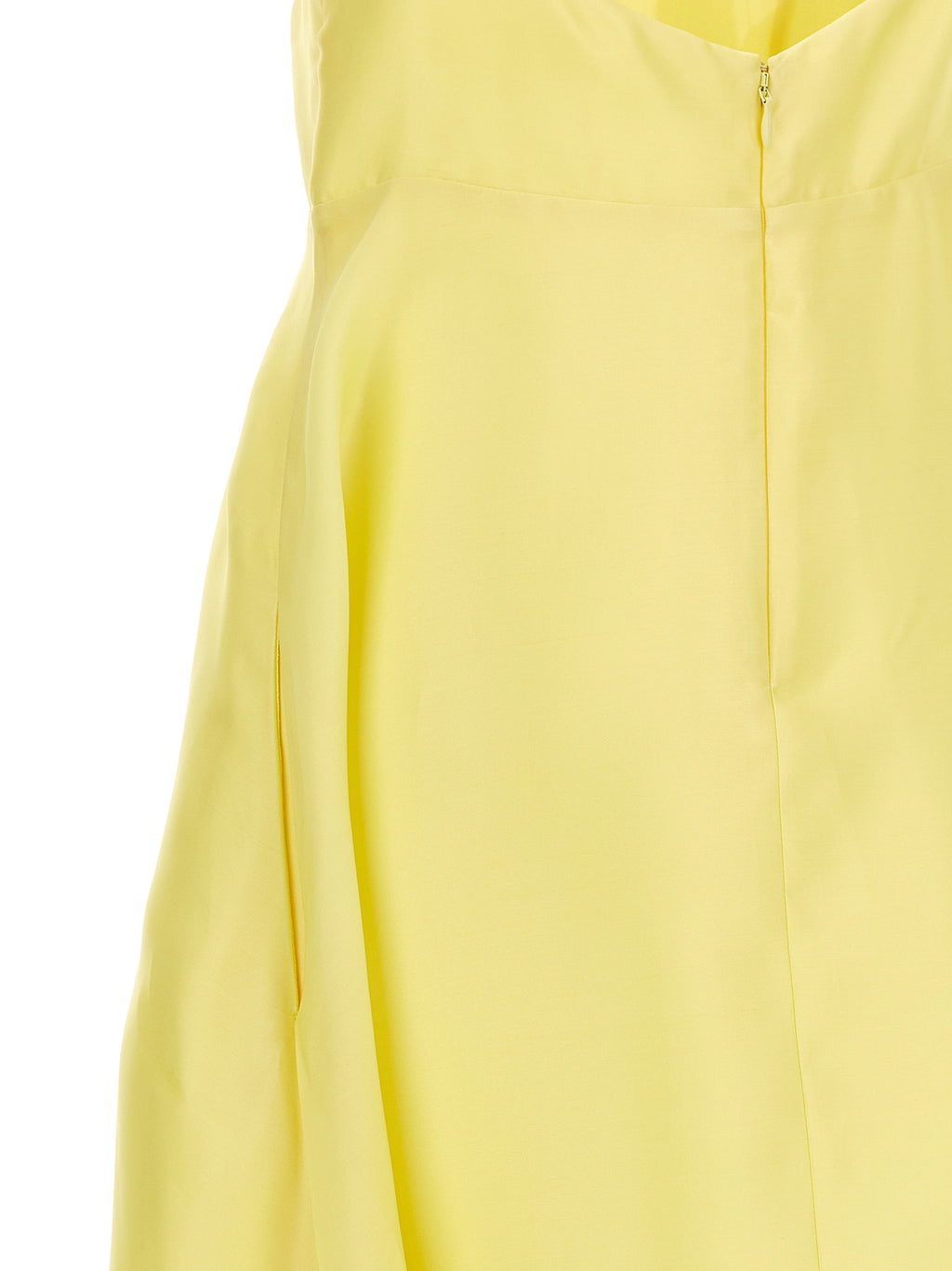 Alberta Ferretti Bicolor Silk Midi Dress