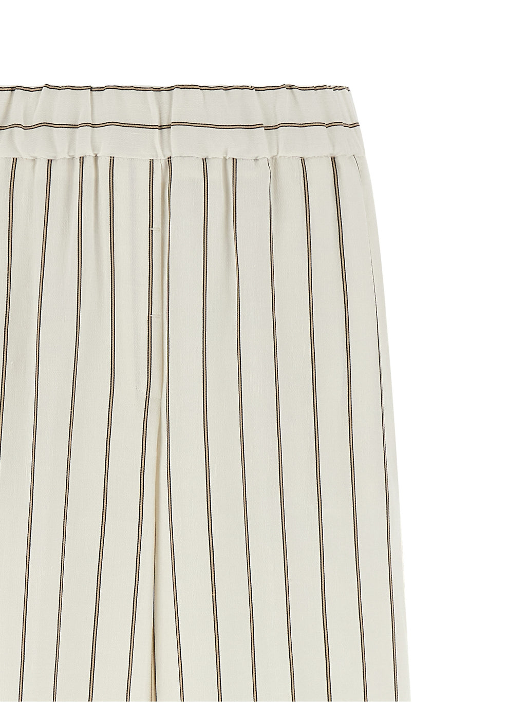 Peserico White Linen Casual Pants