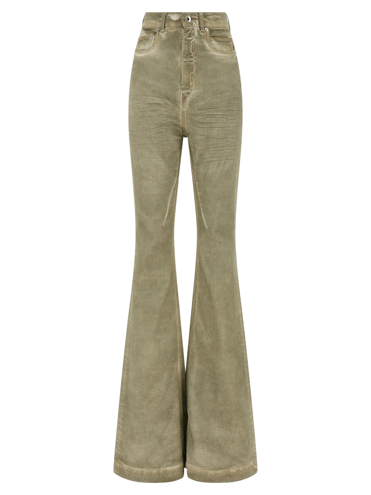 DRKSHDW Beige Cotton Bootcut Jeans