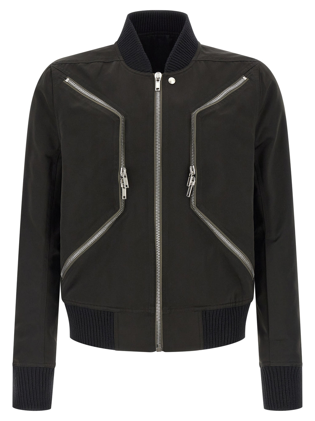 Rick Owens Black Polyester Bomber