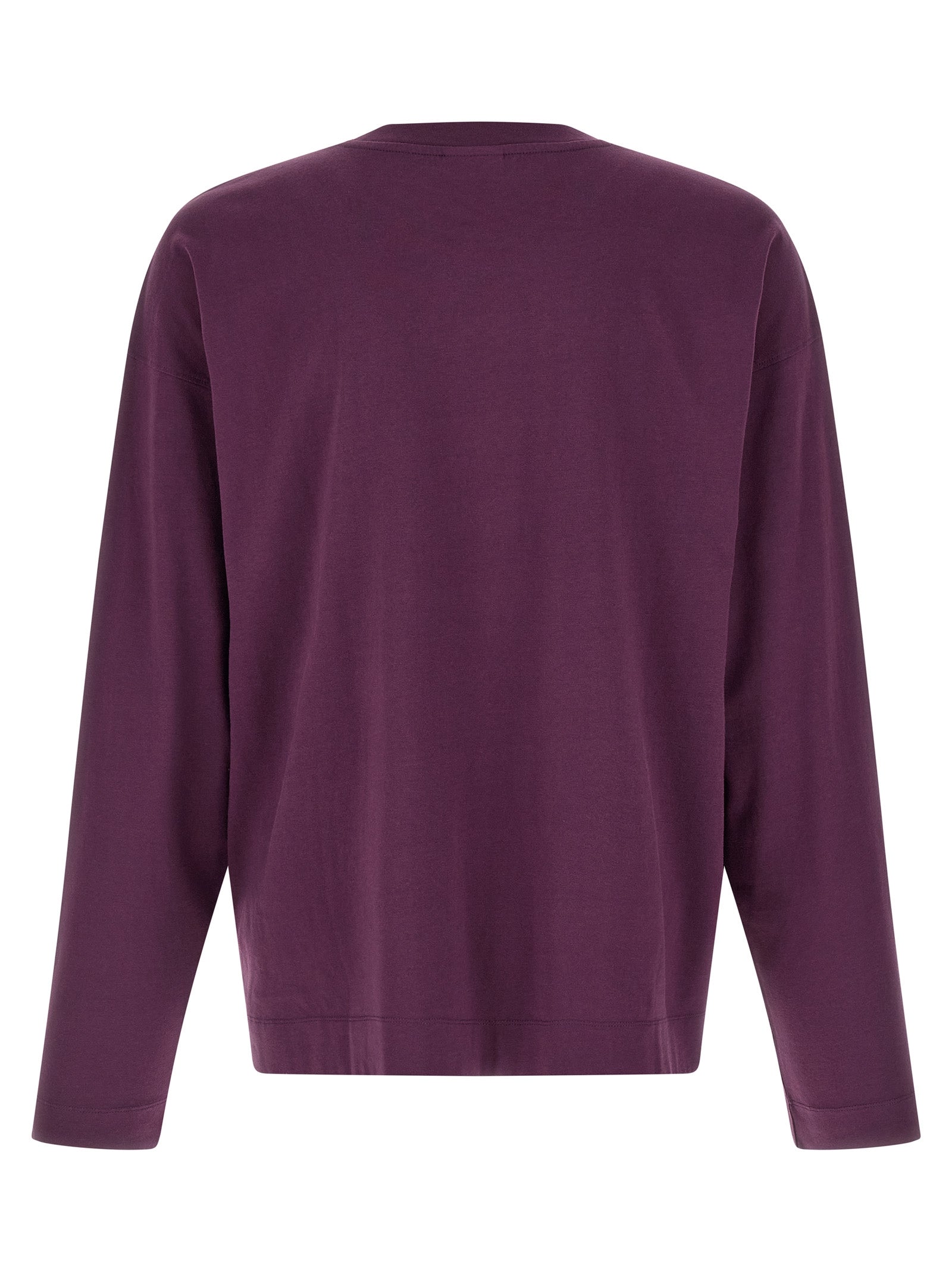 Dries Van Noten Purple Cotton T-Shirt
