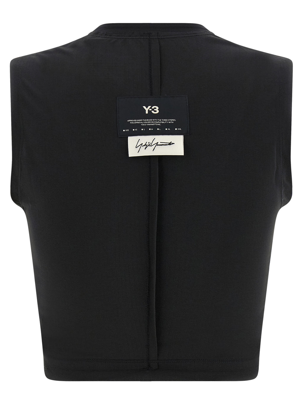 Y-3 Black Polyester Sport Bra