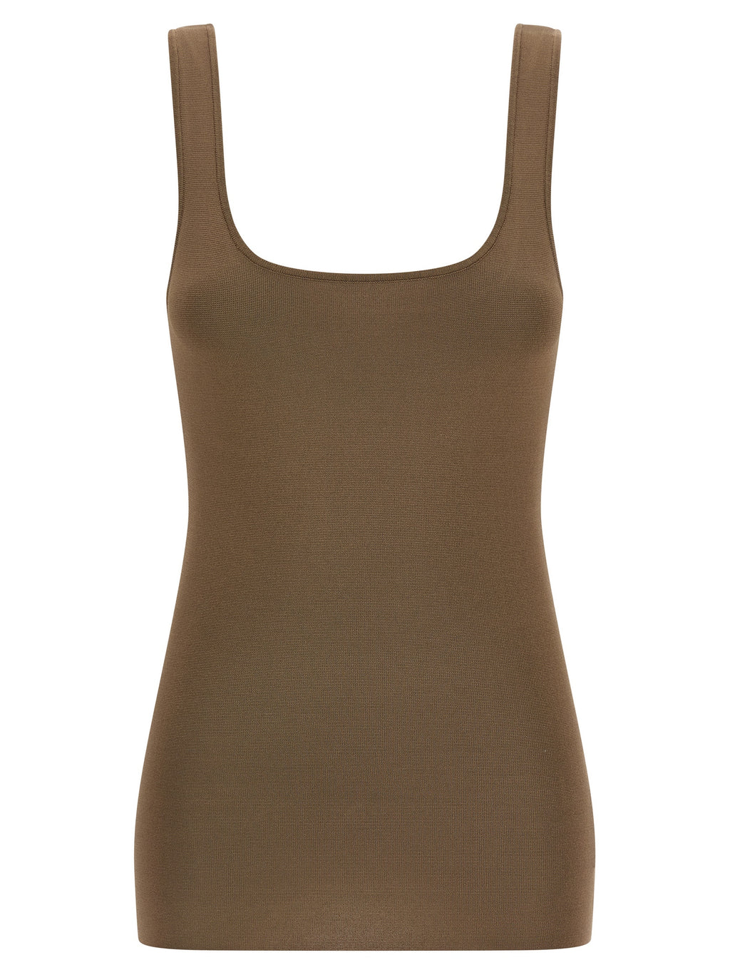 Entire Studios Brown Viscose Sleeveles T-Shirt