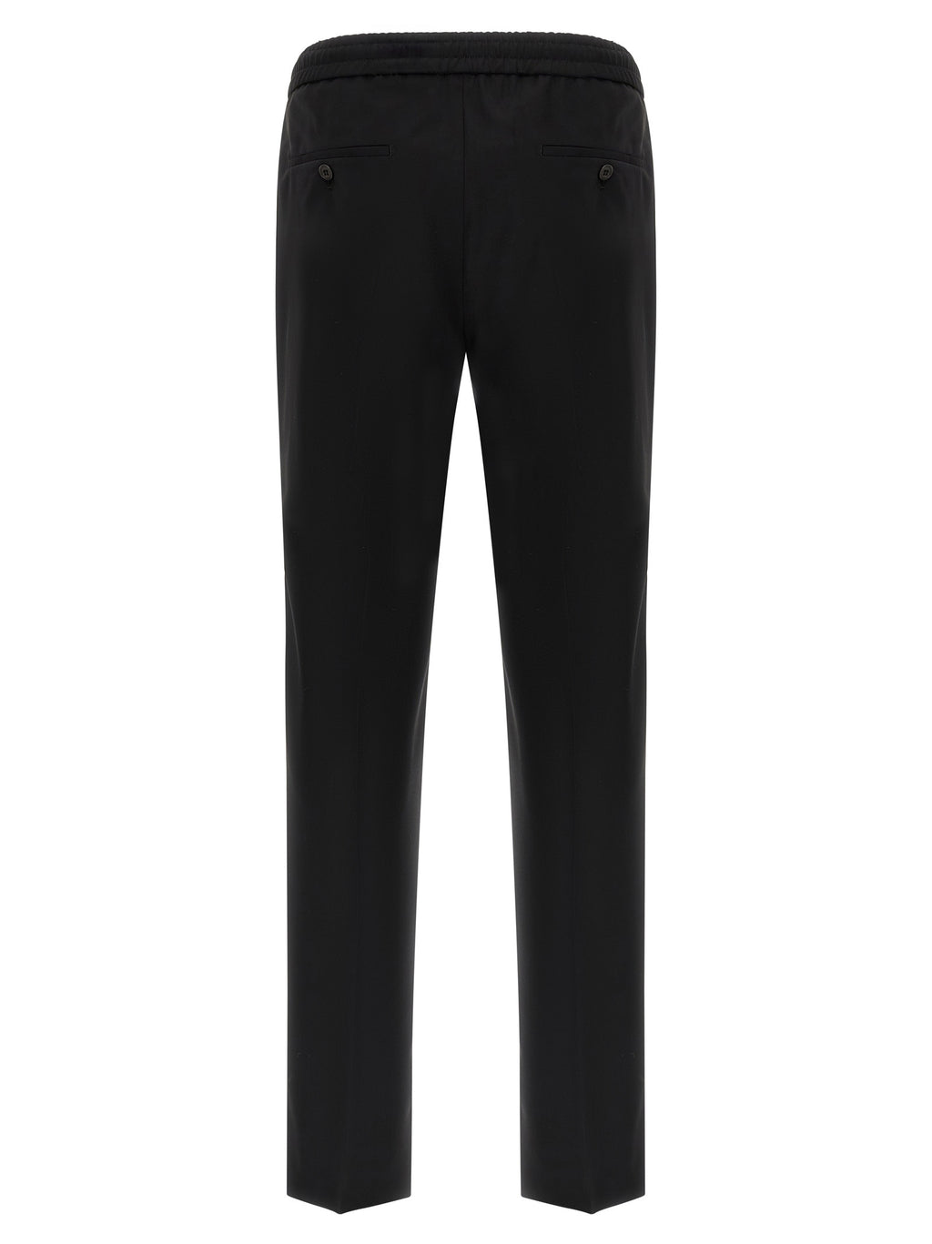 Incotex Black Virgin Wool Casual Pants