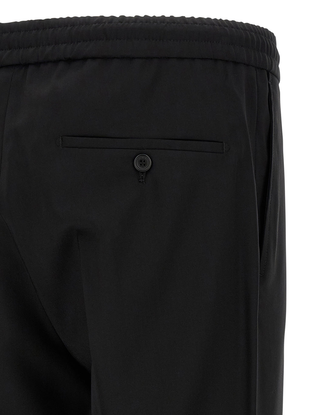 Incotex Black Virgin Wool Casual Pants