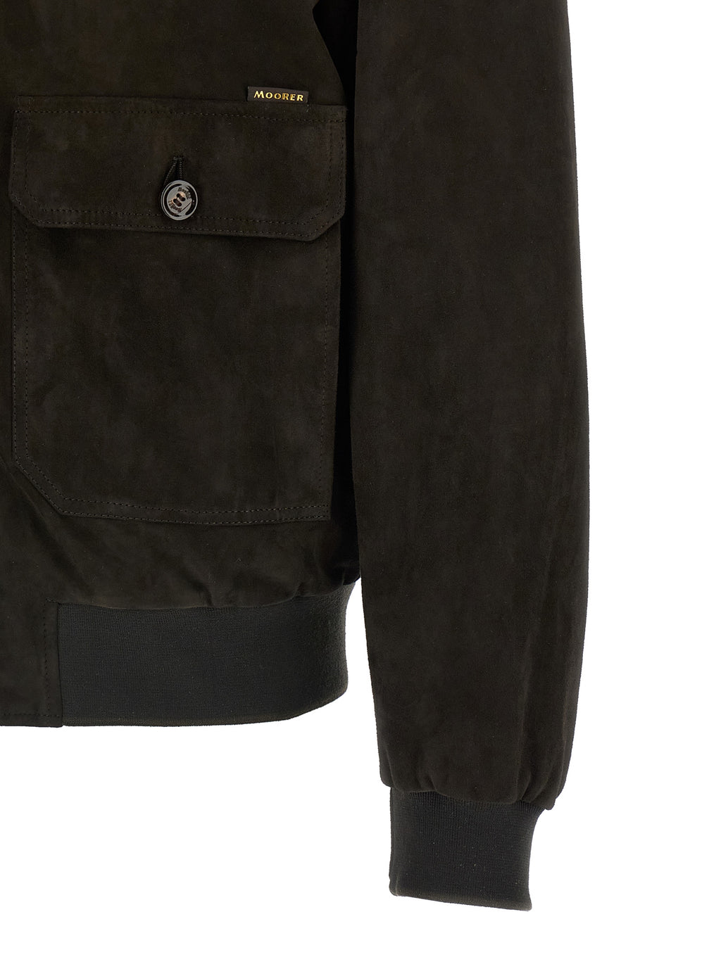MooRER Brown Lamb Leather Leather Jacket