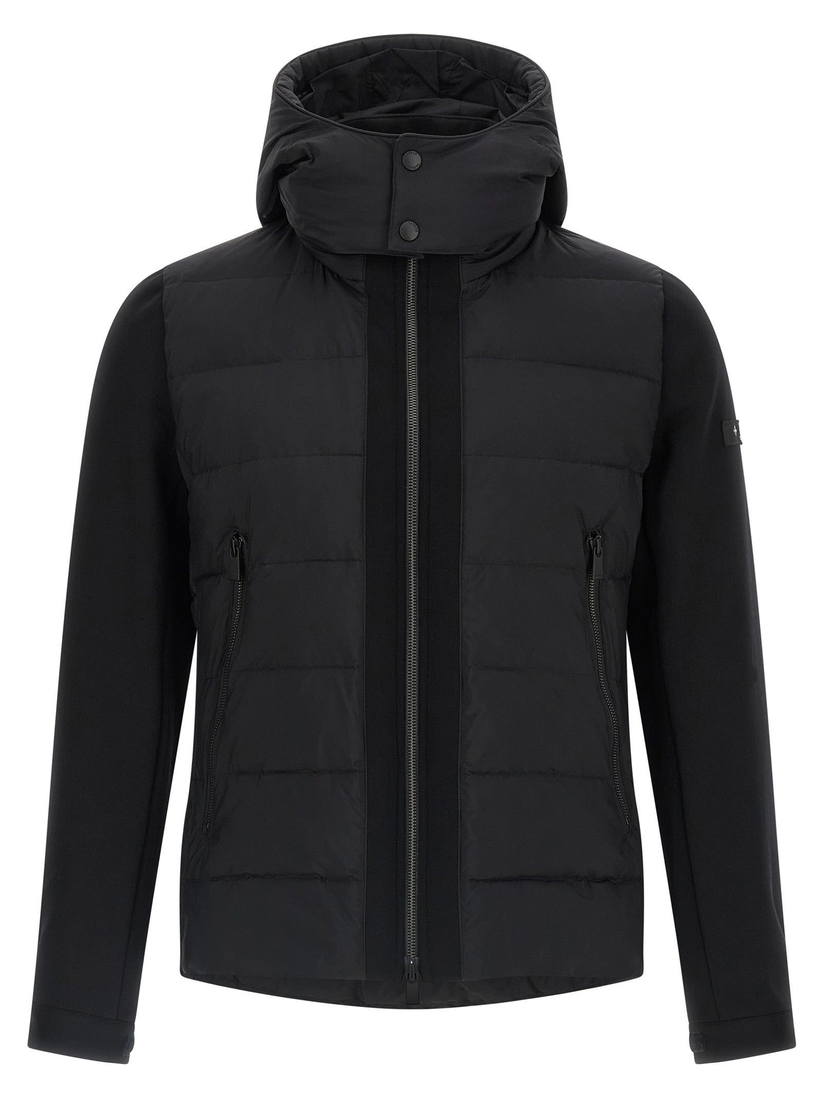 Tatras Black Nylon Full-Length Jacket