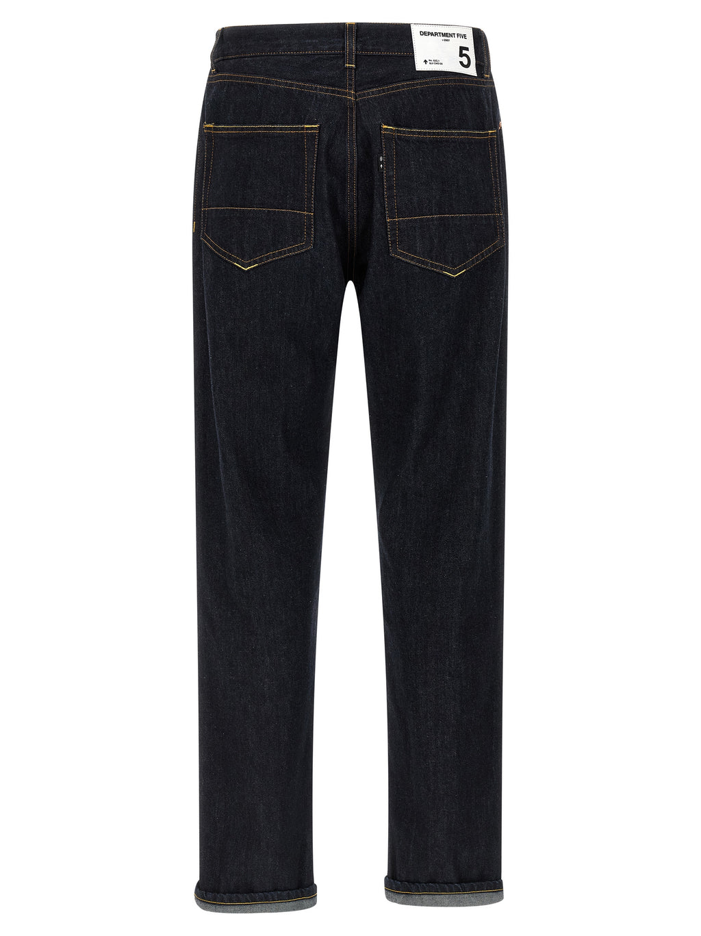 Department 5 Blue Cotton Straight-Leg Jeans