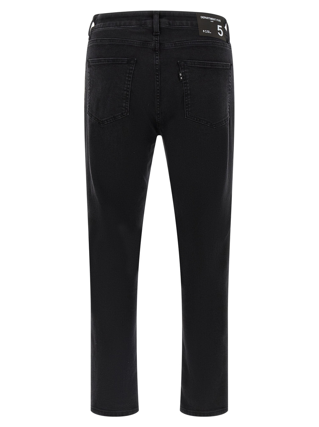 Department 5 Black Cotton Cropped Jeans